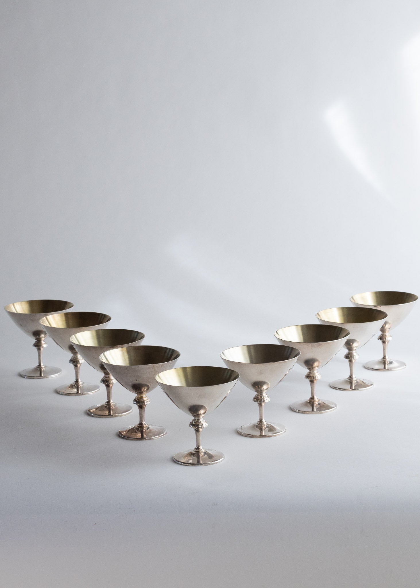 Dessert cup nickel silver