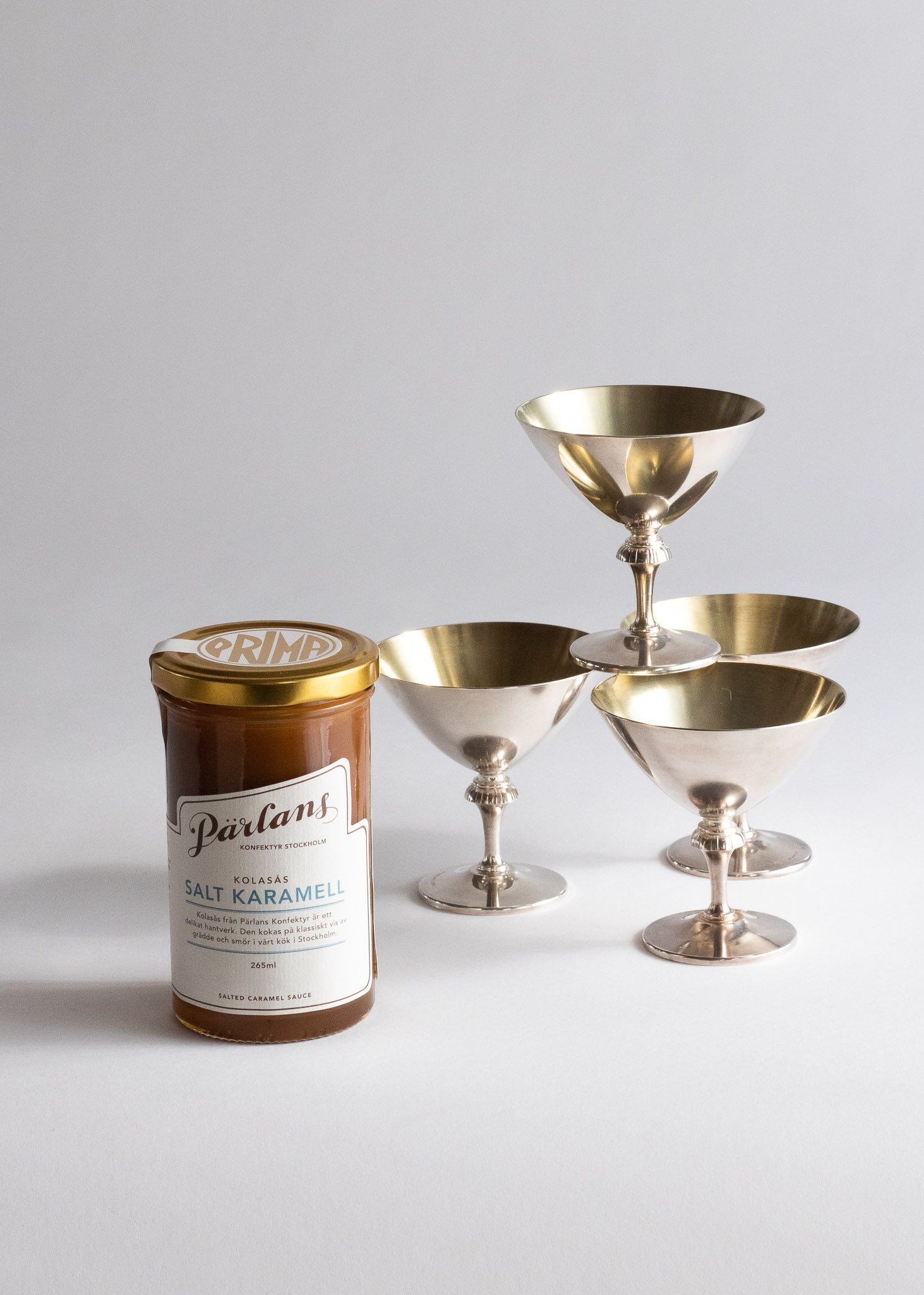 Dessert cup nickel silver