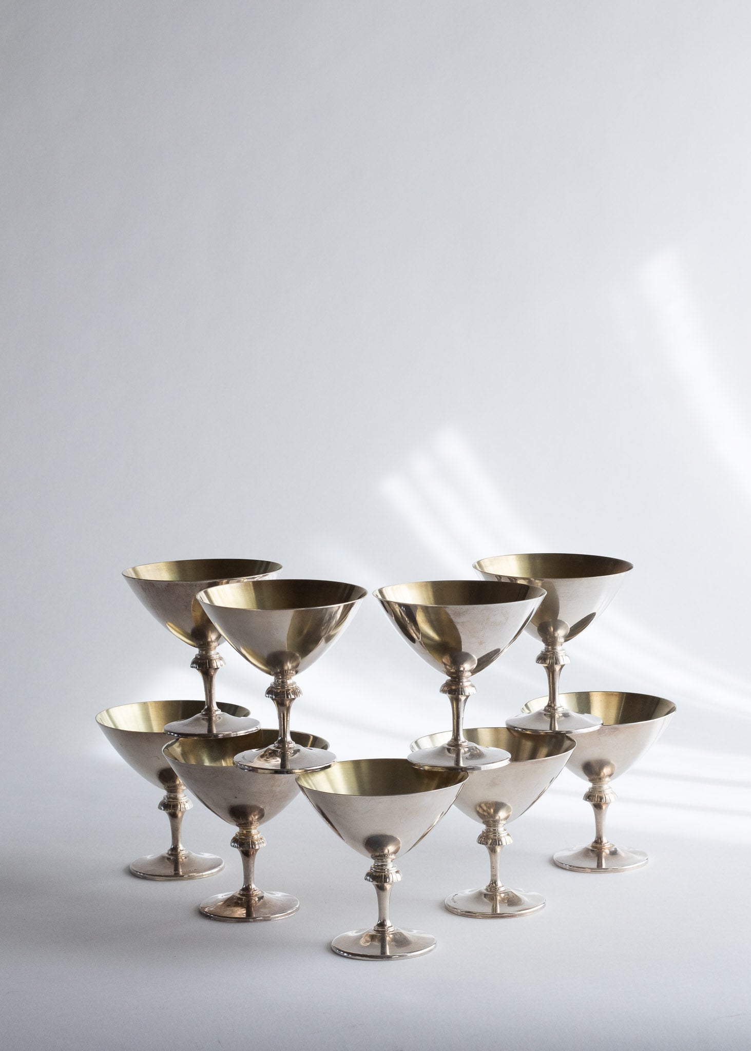 Dessert cup nickel silver
