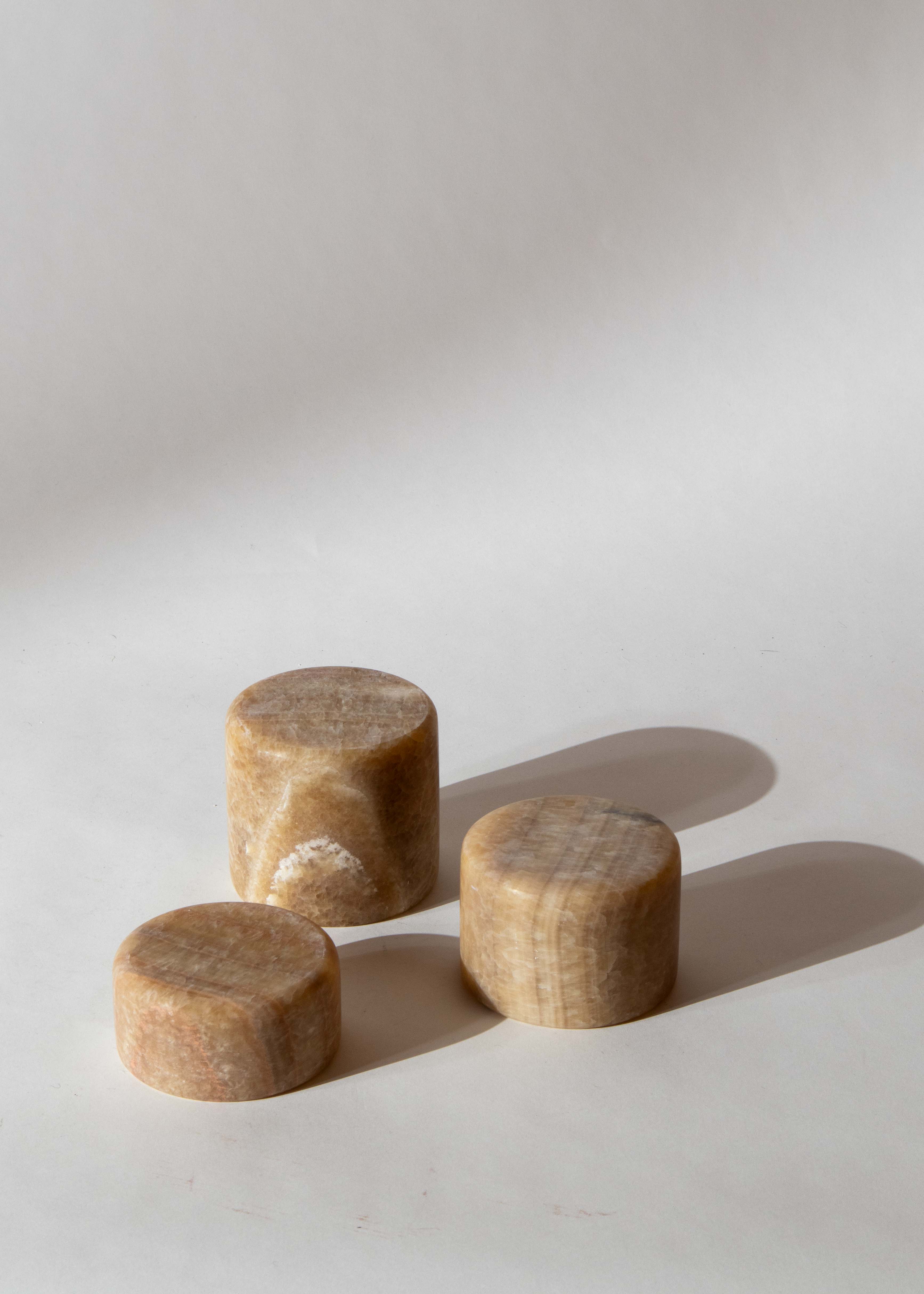 Bordsljus marmor beige