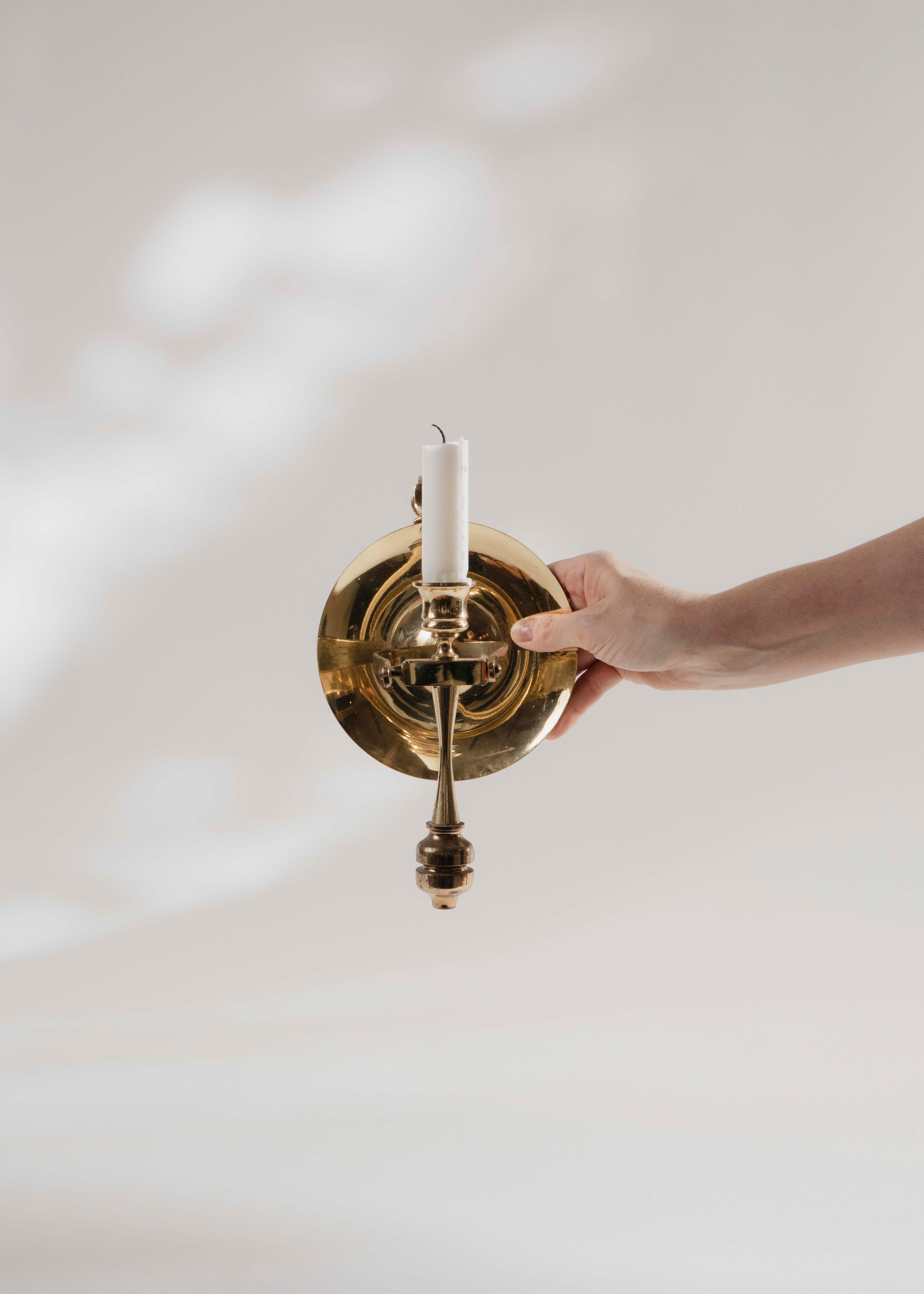 Nattljusstake mässing