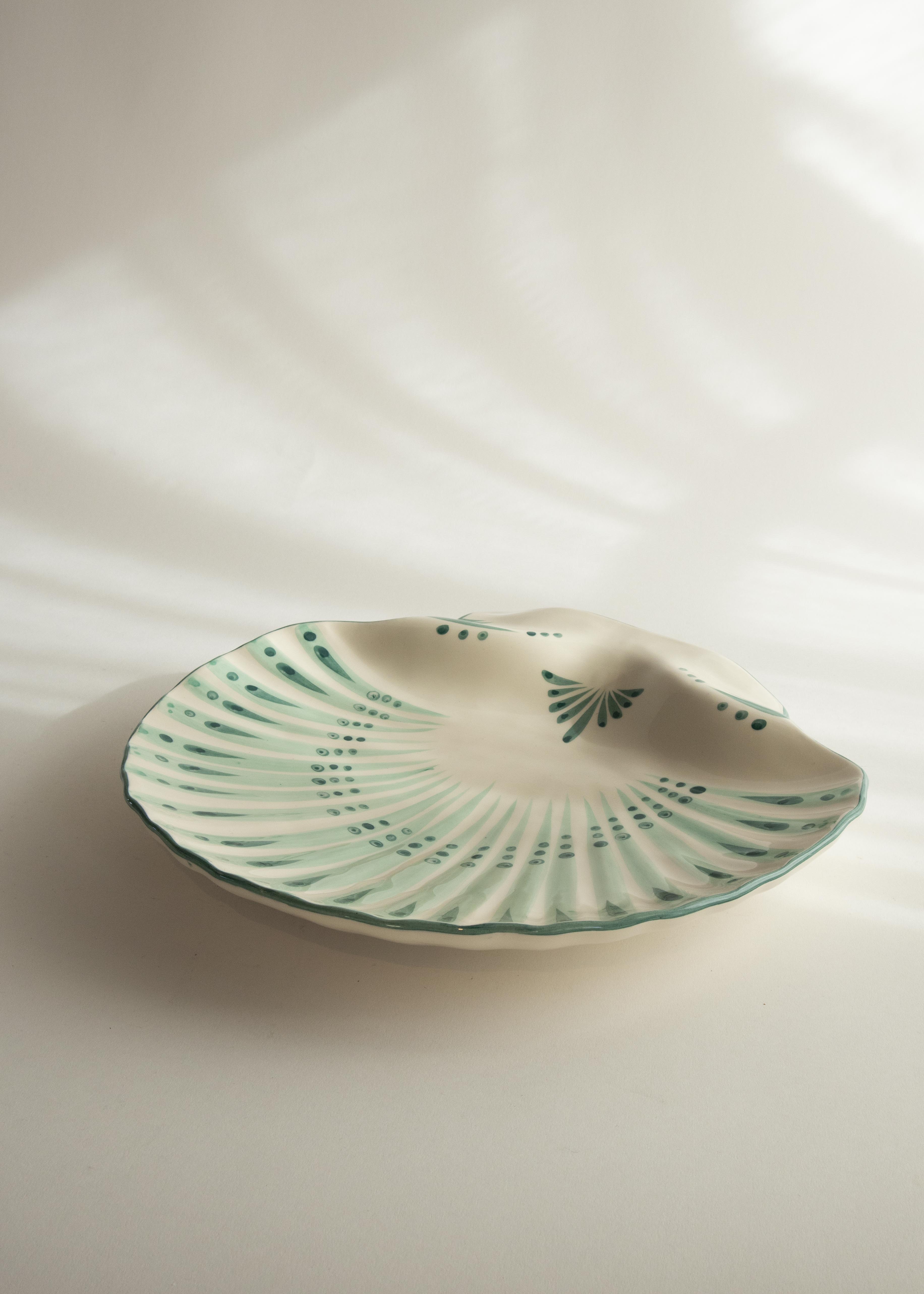 Serveringsfat Shell Verde