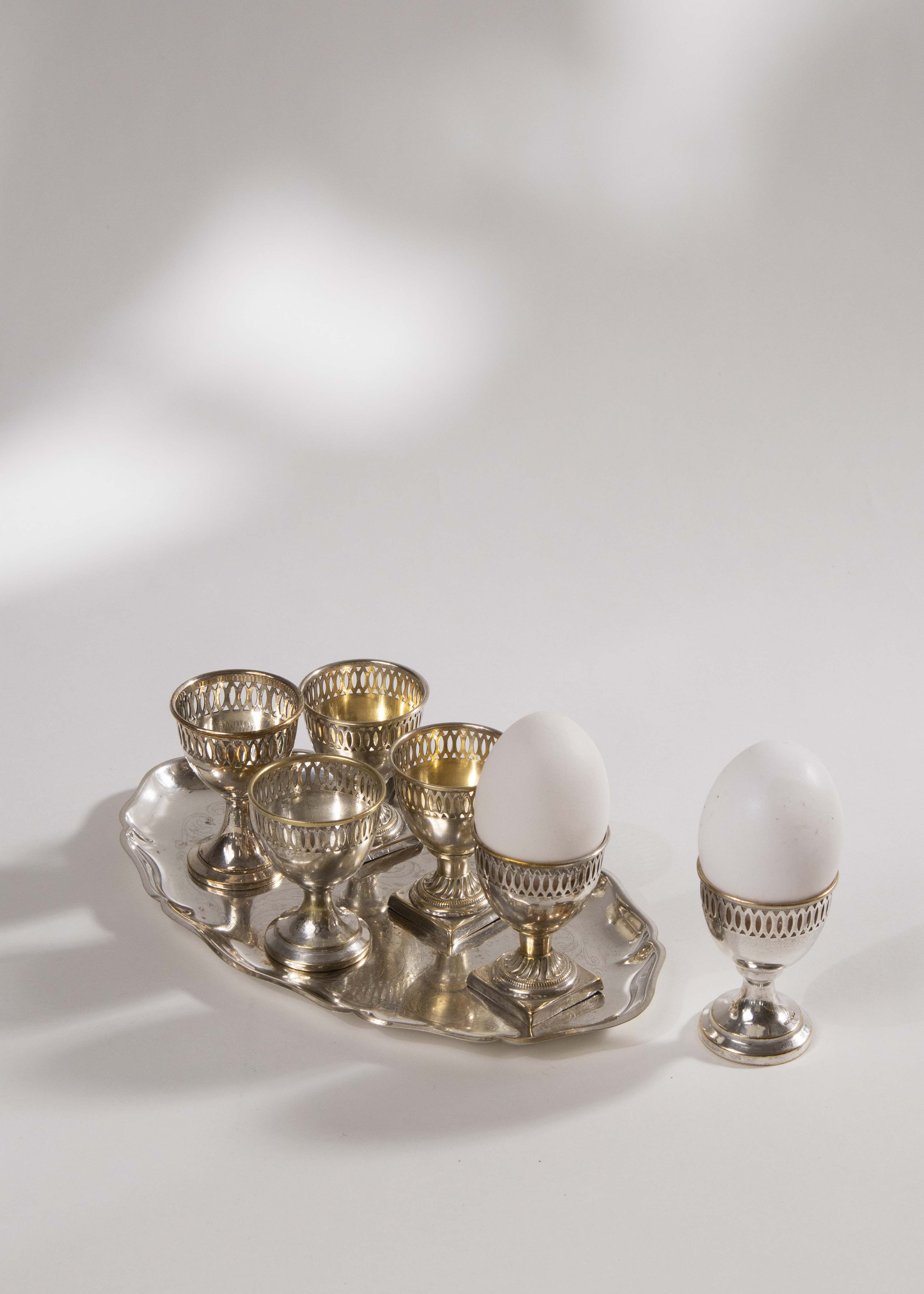 Äggkoppar nysilver (6)