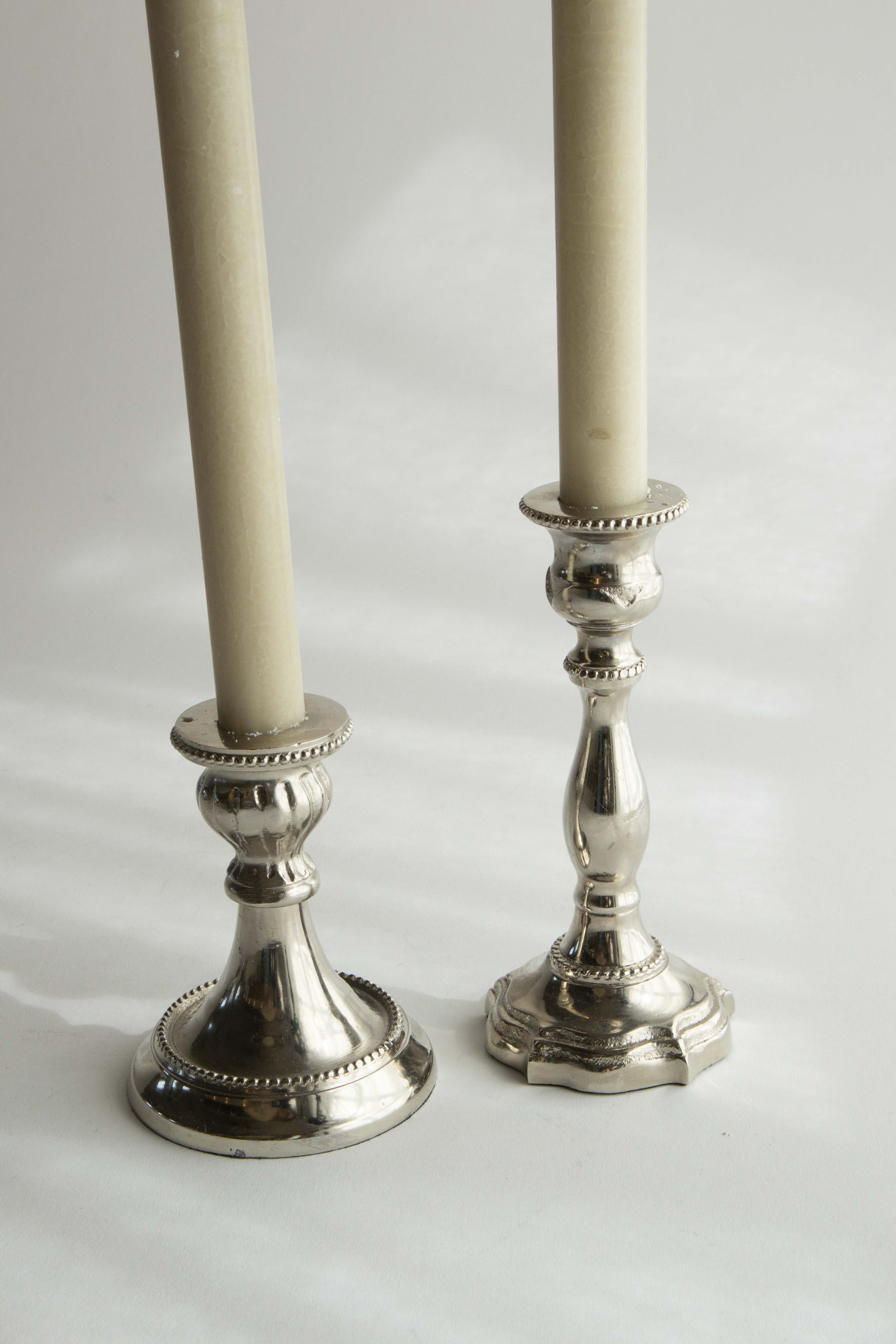 Ljusstakar nysilver (2)