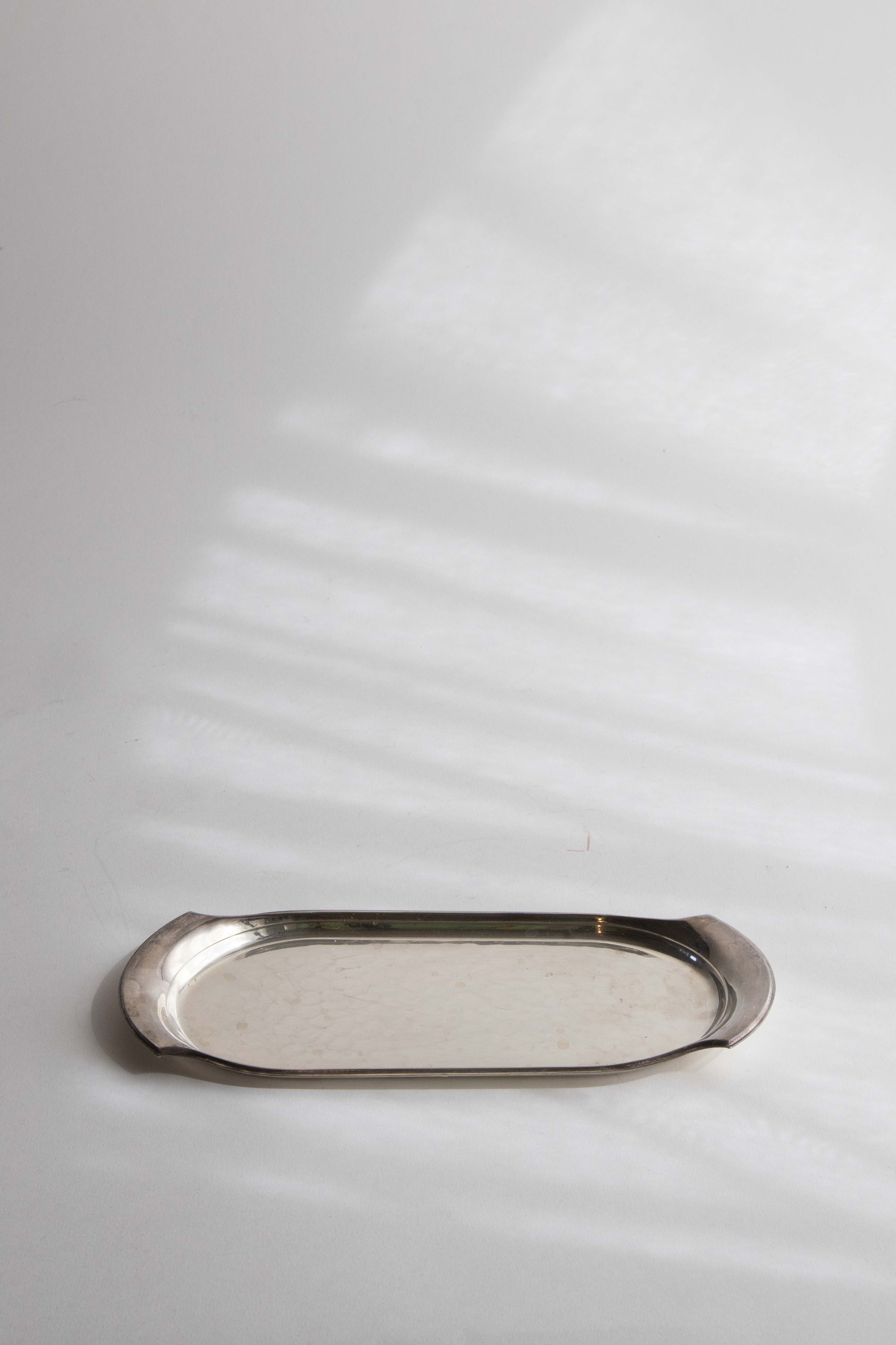 Liten bricka nysilver