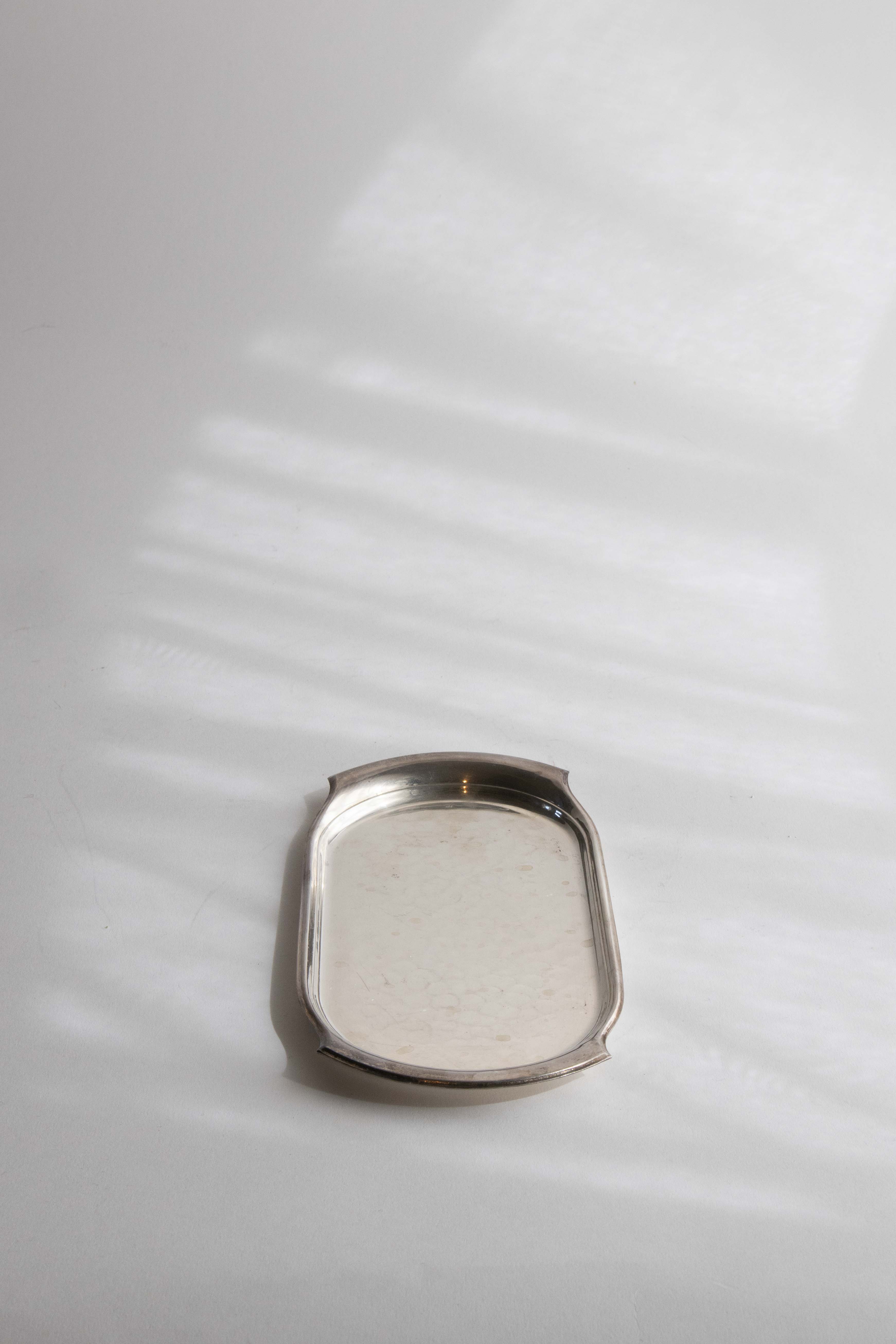 Liten bricka nysilver