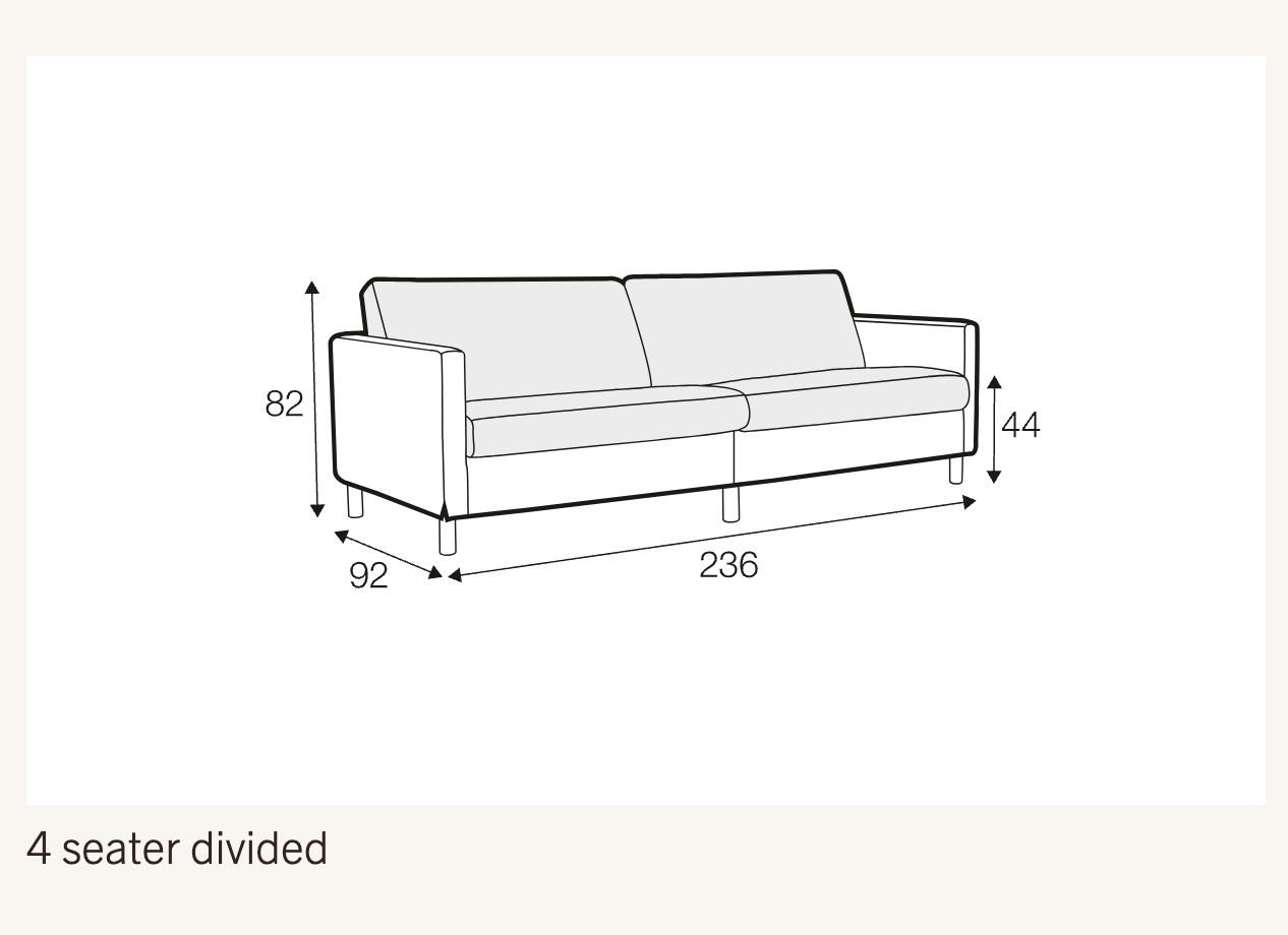 Impulse 4-sits soffa