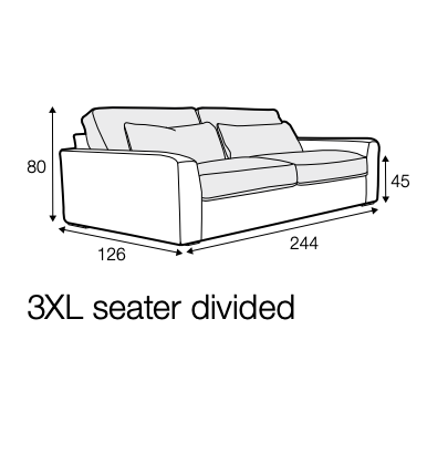 Britt 4-seater sofa