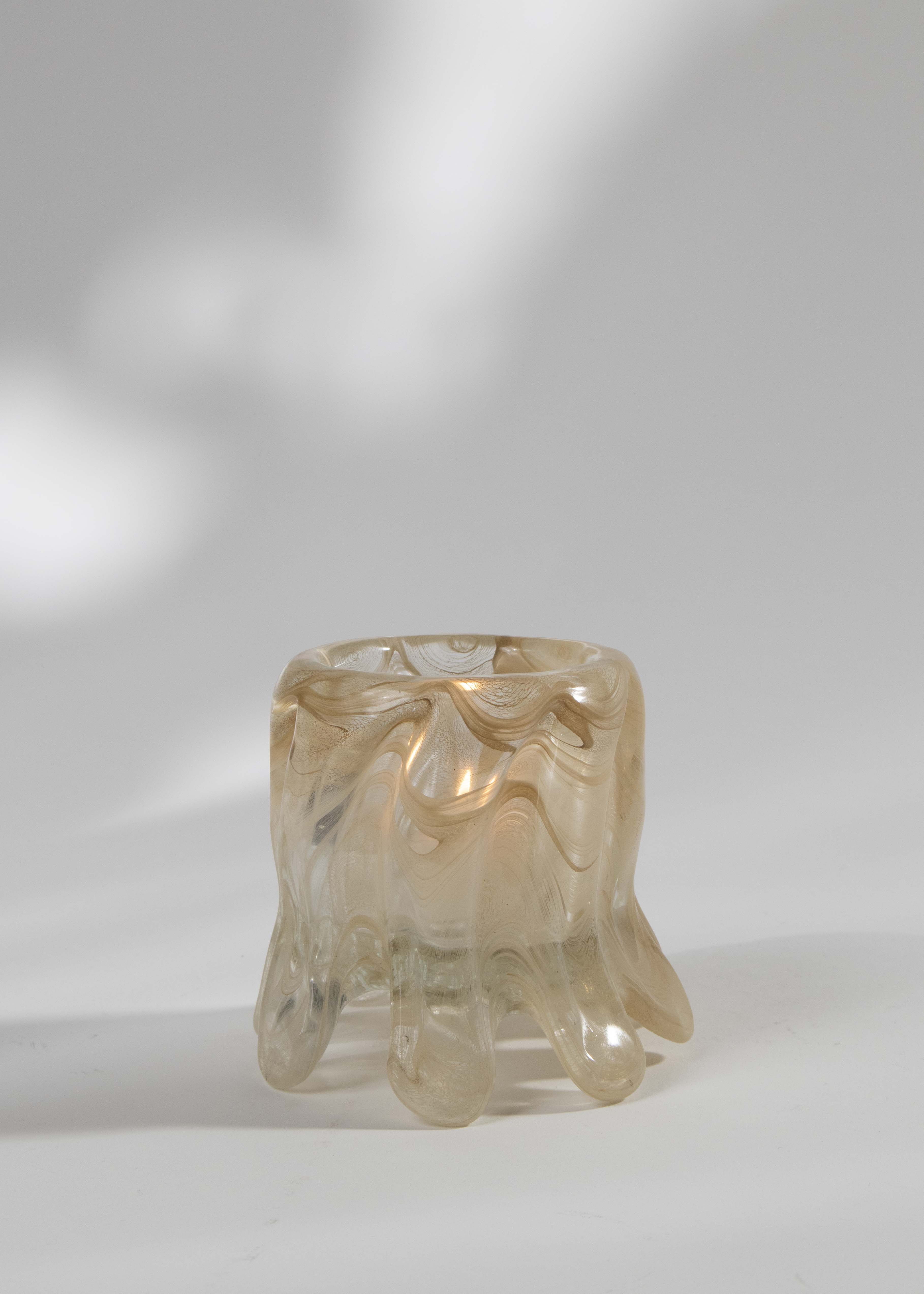 Candle Holder Low Cream