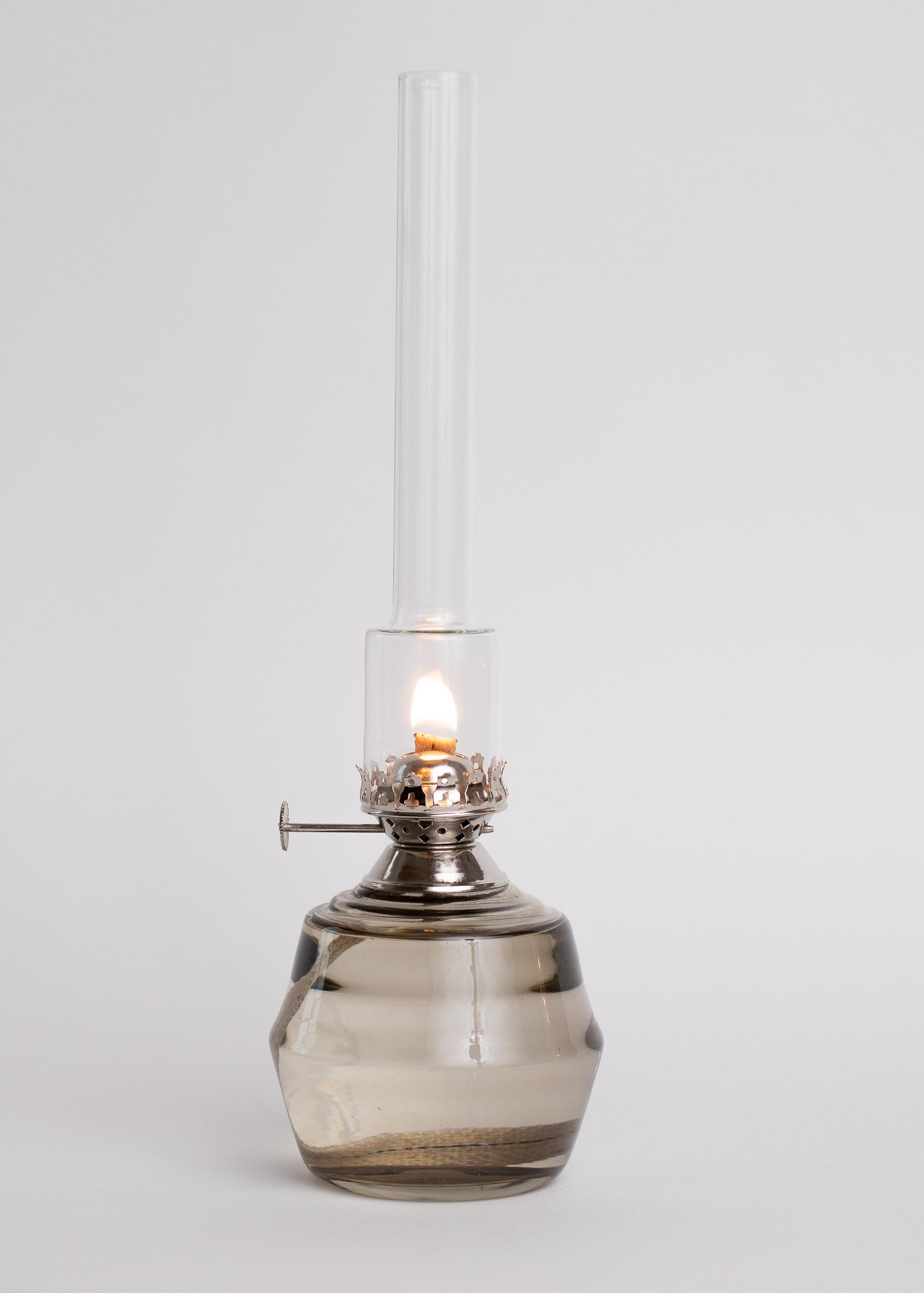 Kerosene lamp grey/nickel