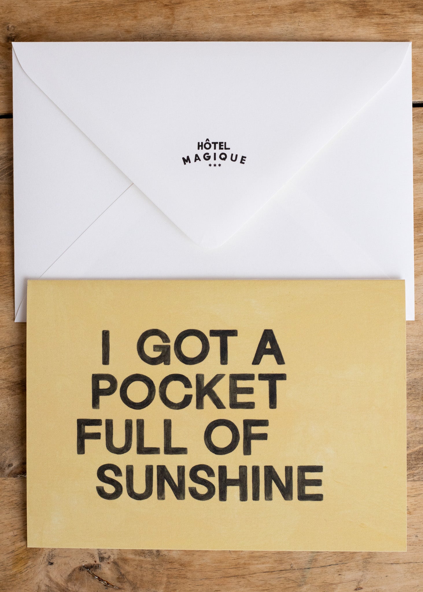 Pocket full of sunshine - card