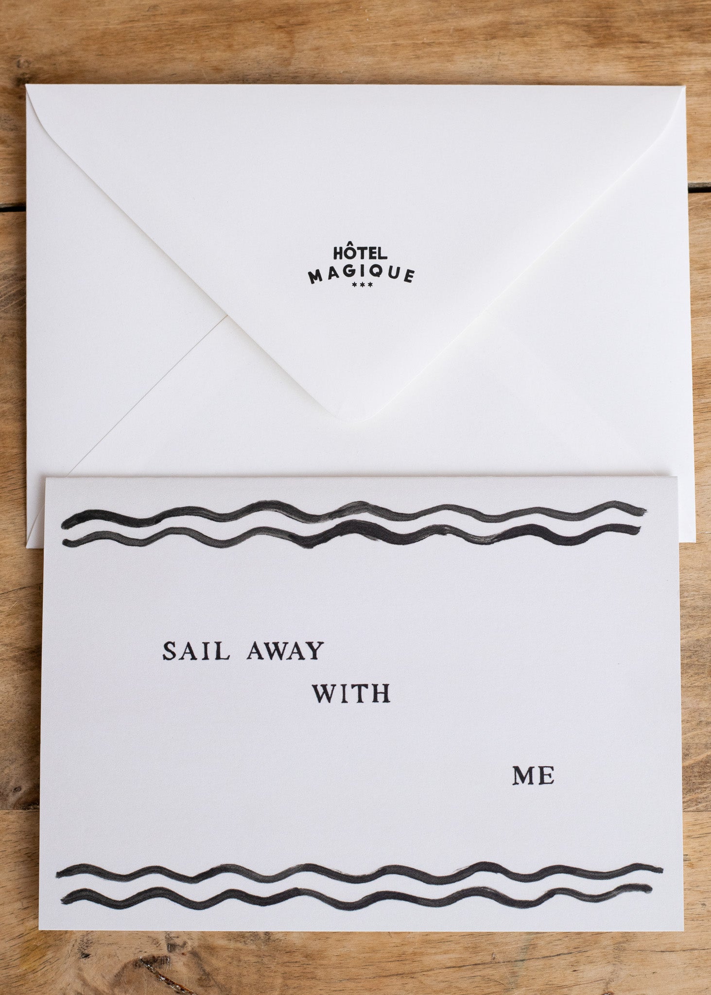 Sail away - card