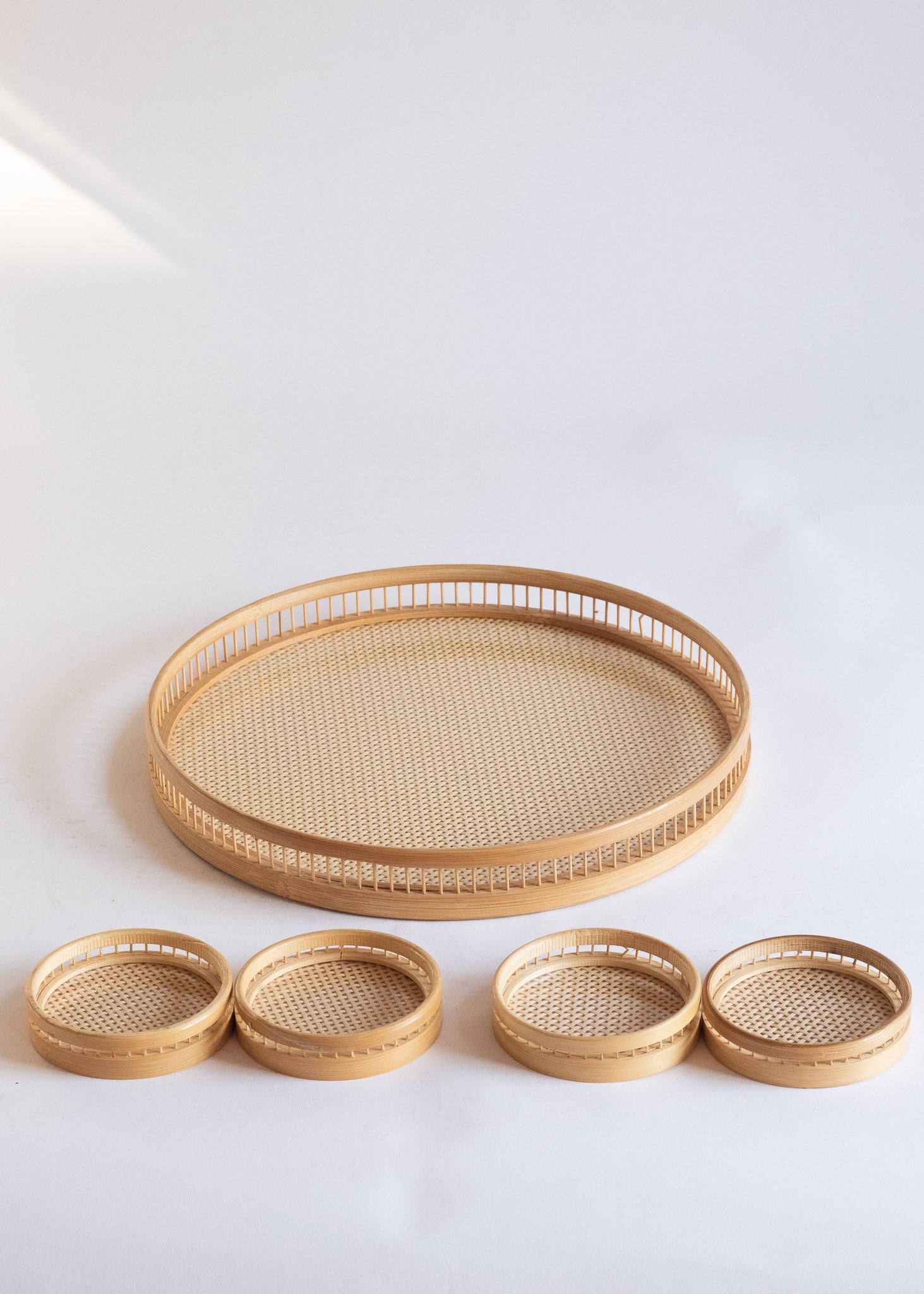 Rattan tray &amp; Coaster