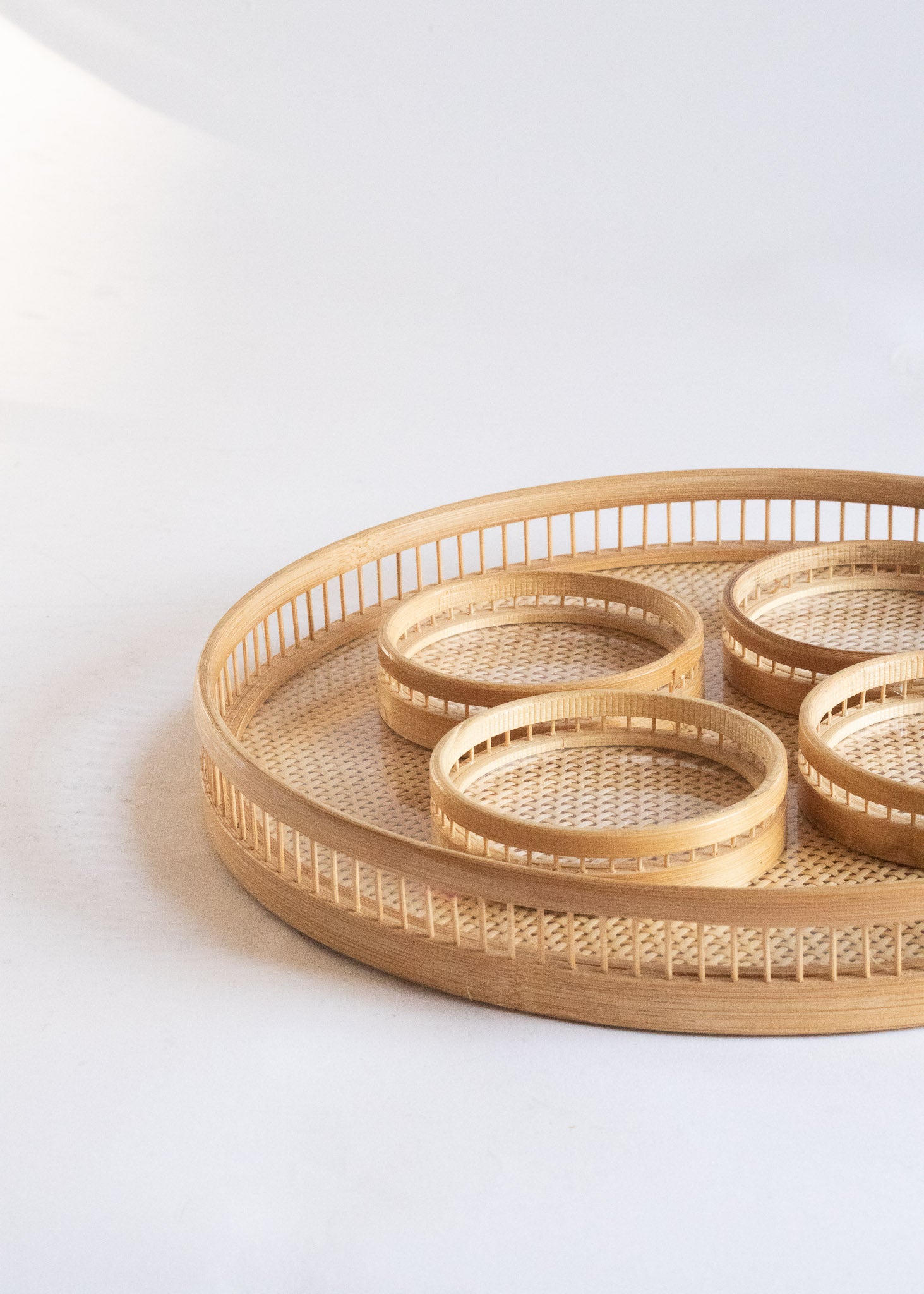 Rattan tray &amp; Coaster