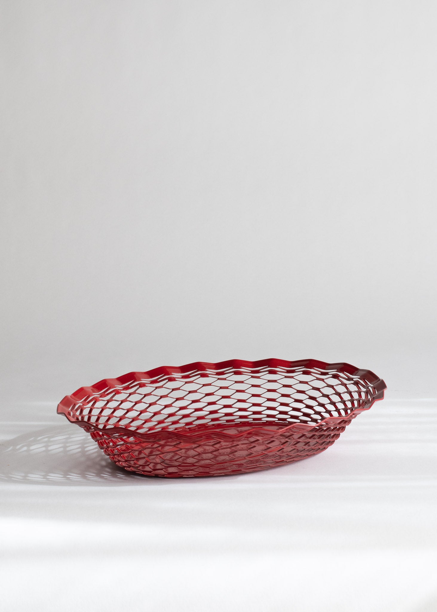 Bread basket red large