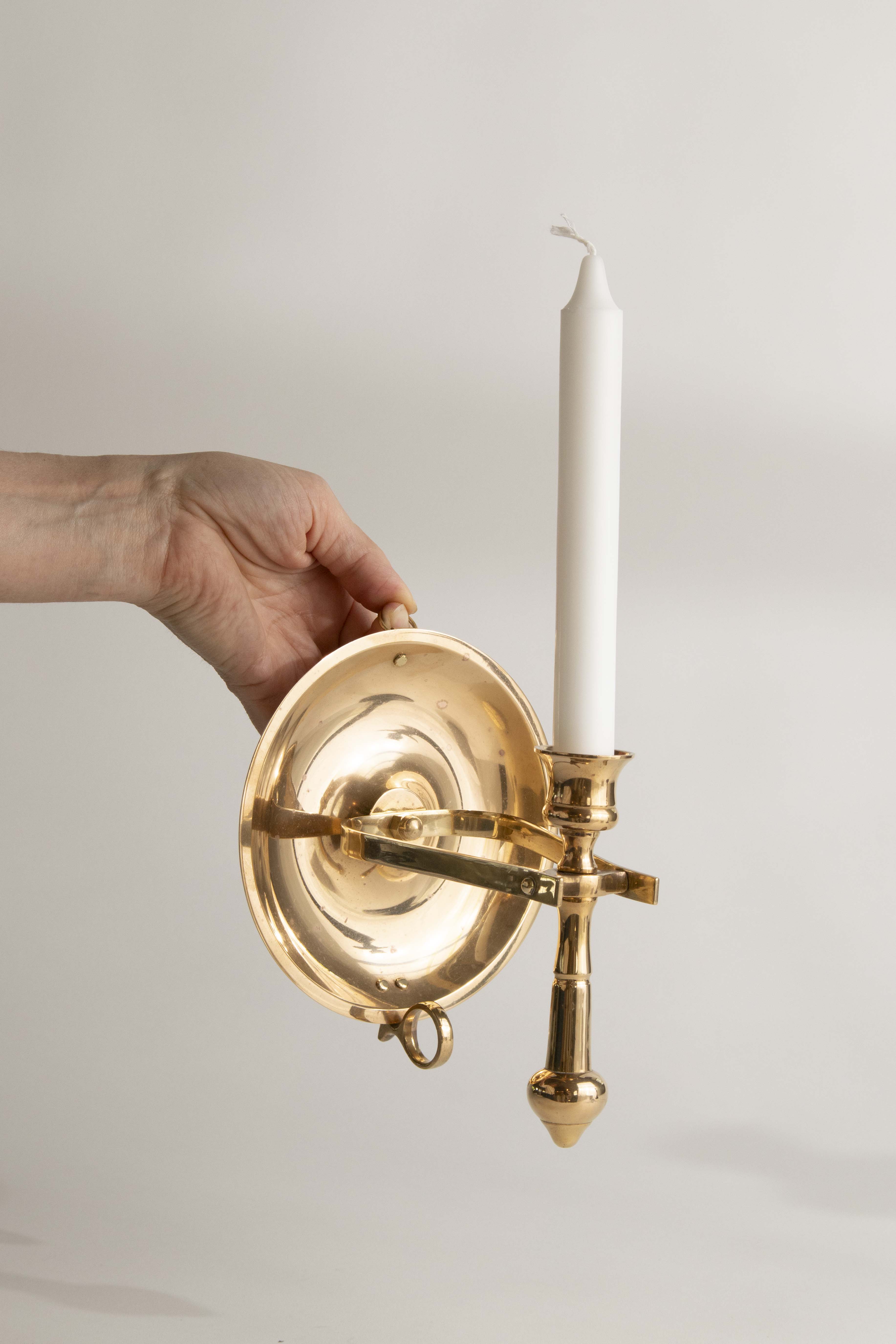 Väggljusstake mässing