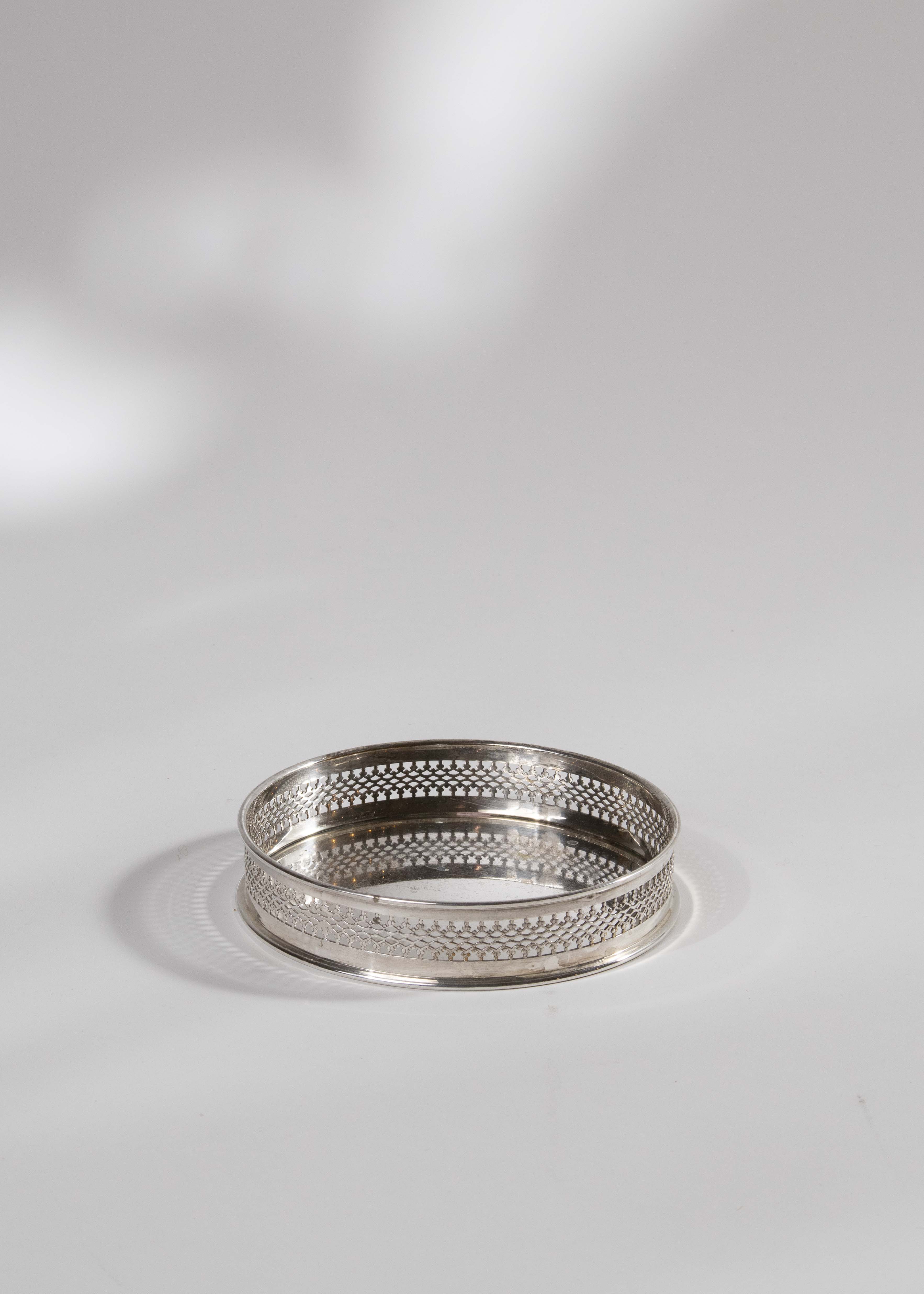 Flaskunderlägg nysilver