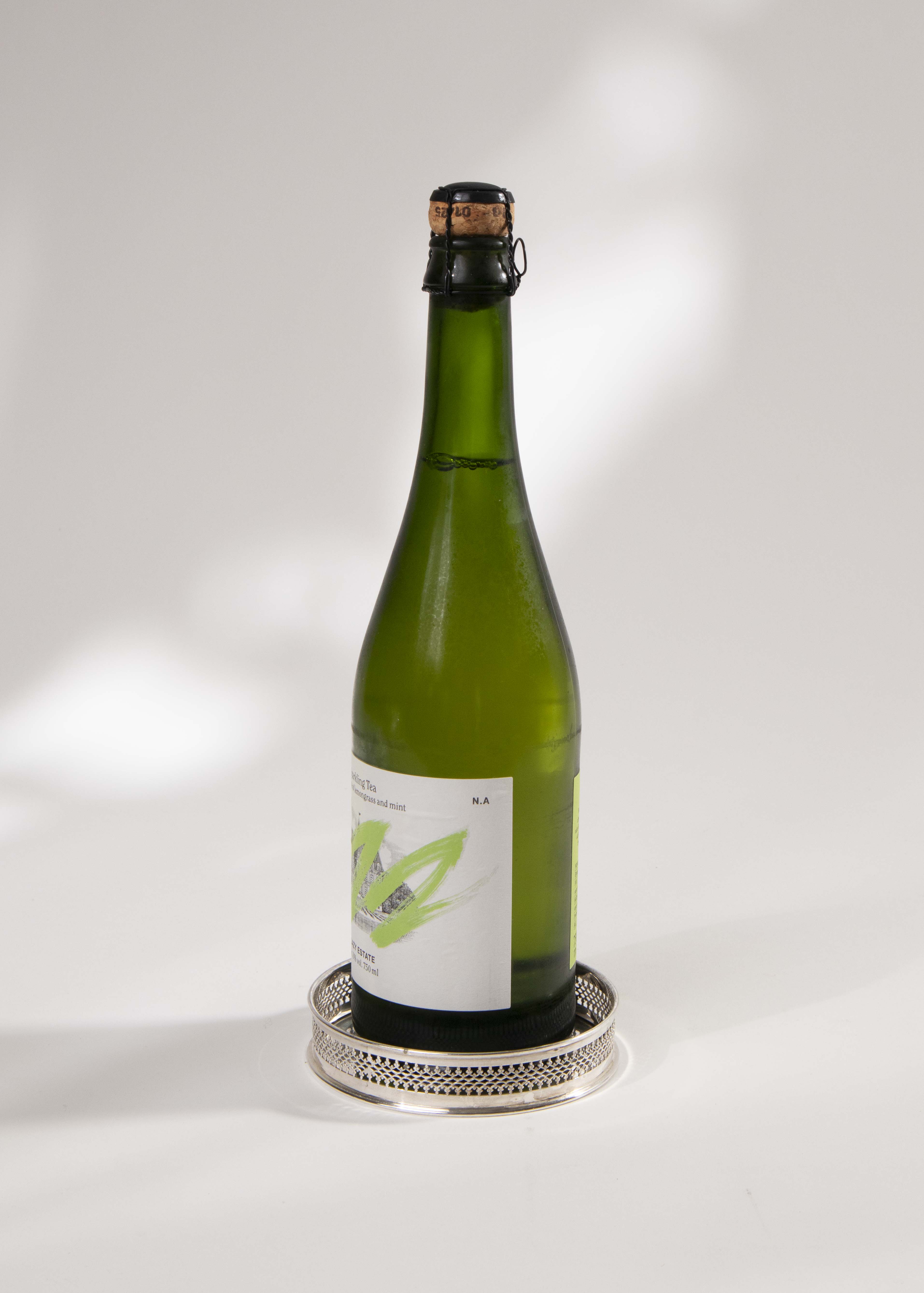 Flaskunderlägg nysilver