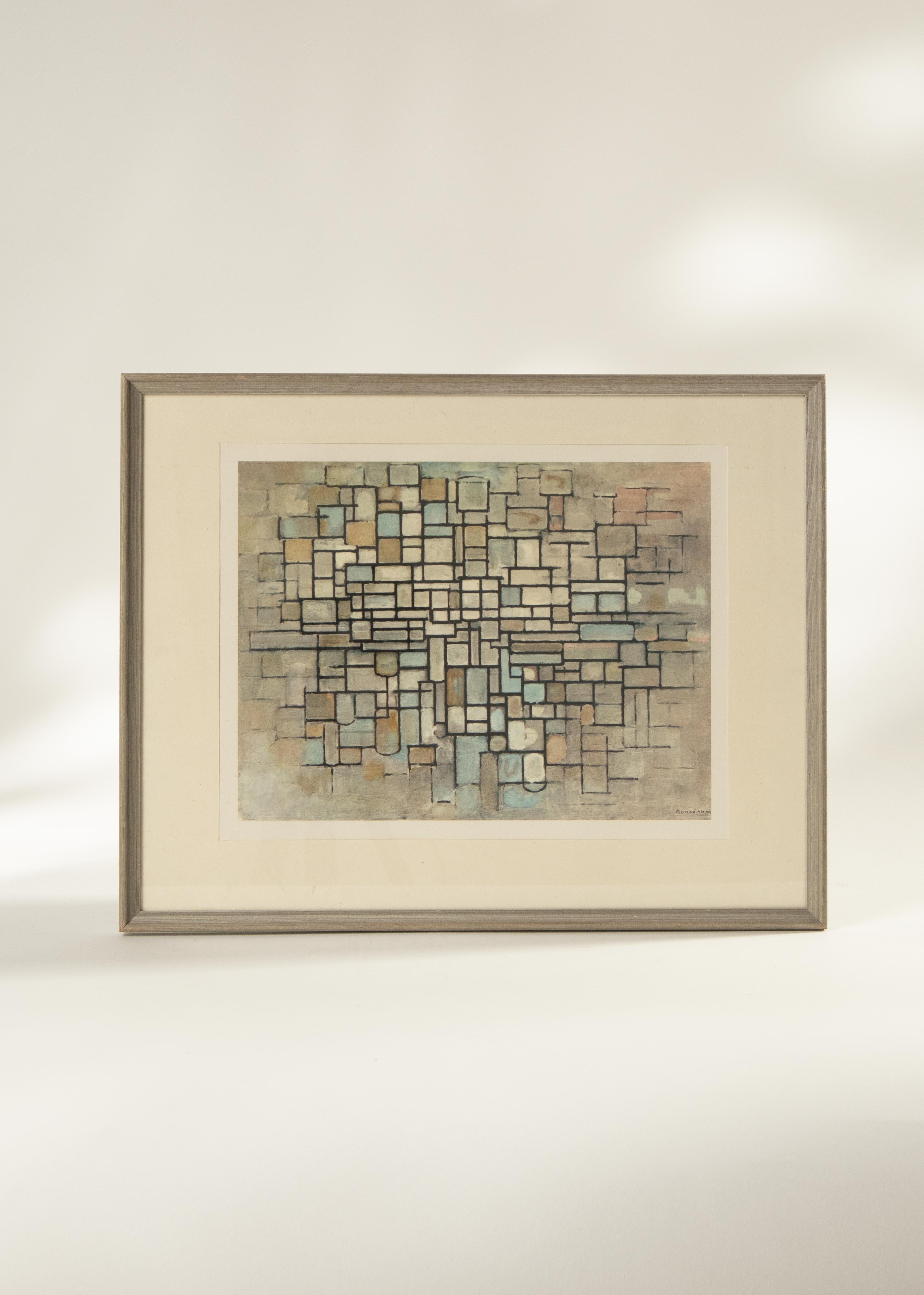 Konsttryck Piet Mondrian