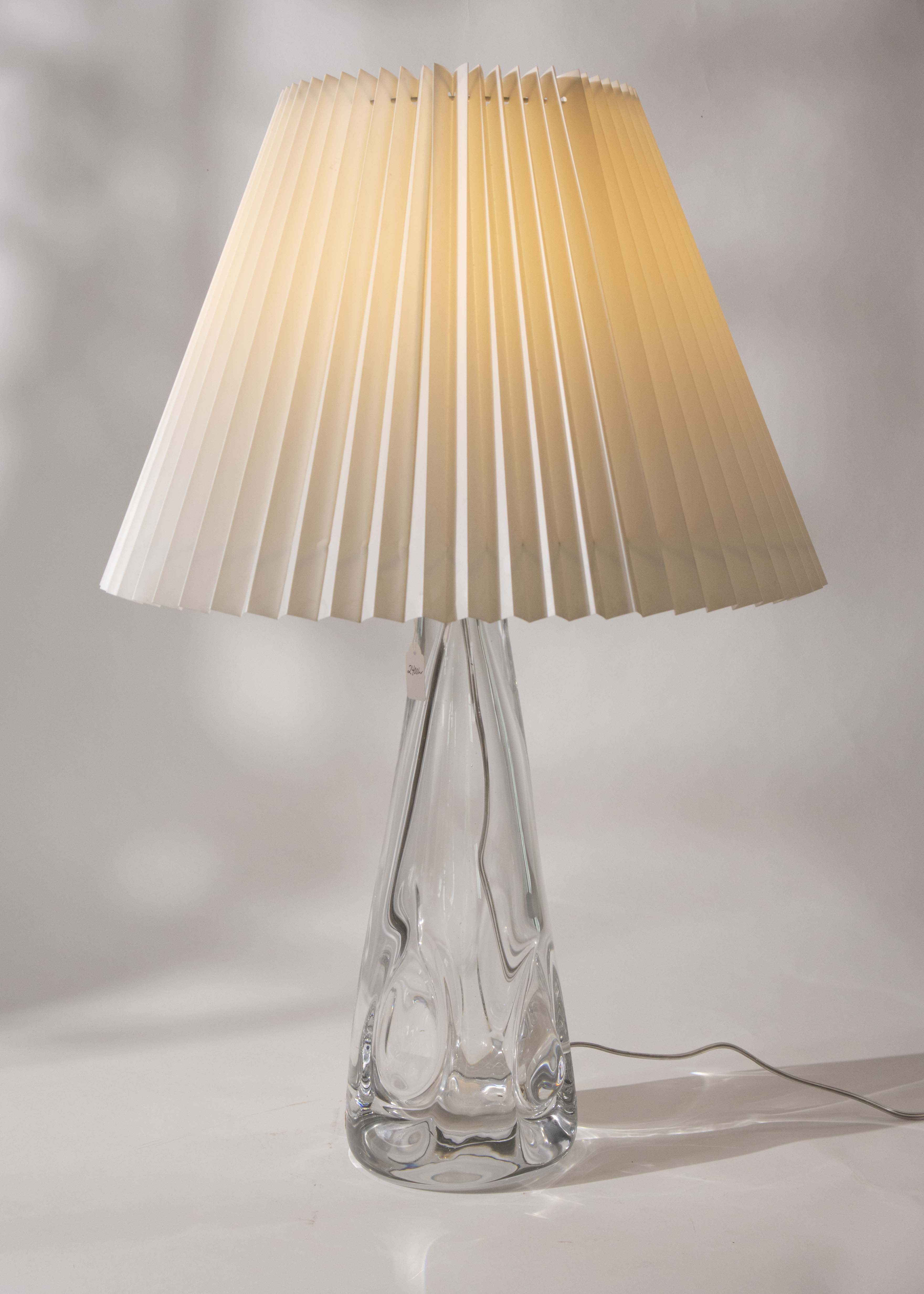 Bordslampa glasfot