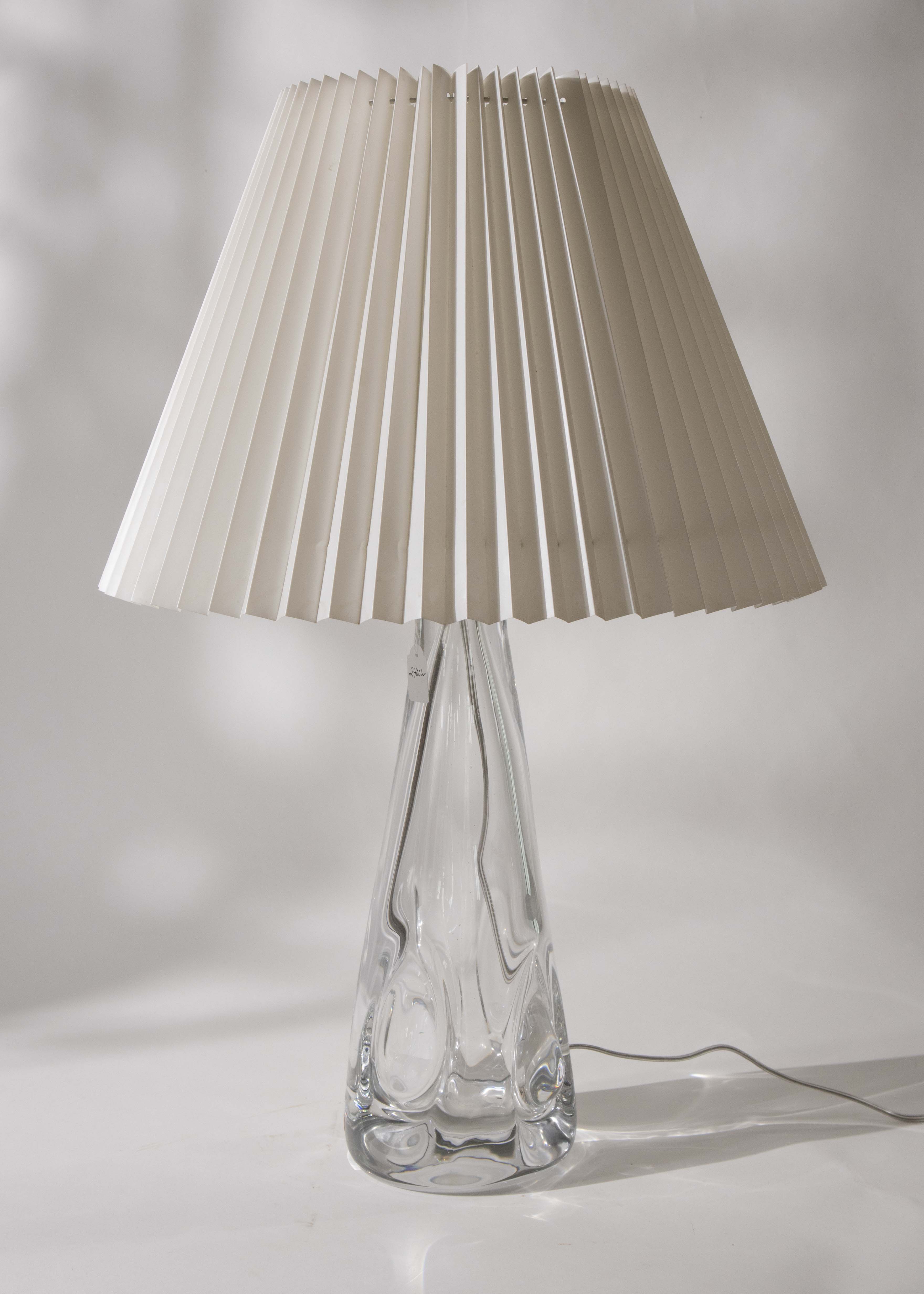 Bordslampa glasfot