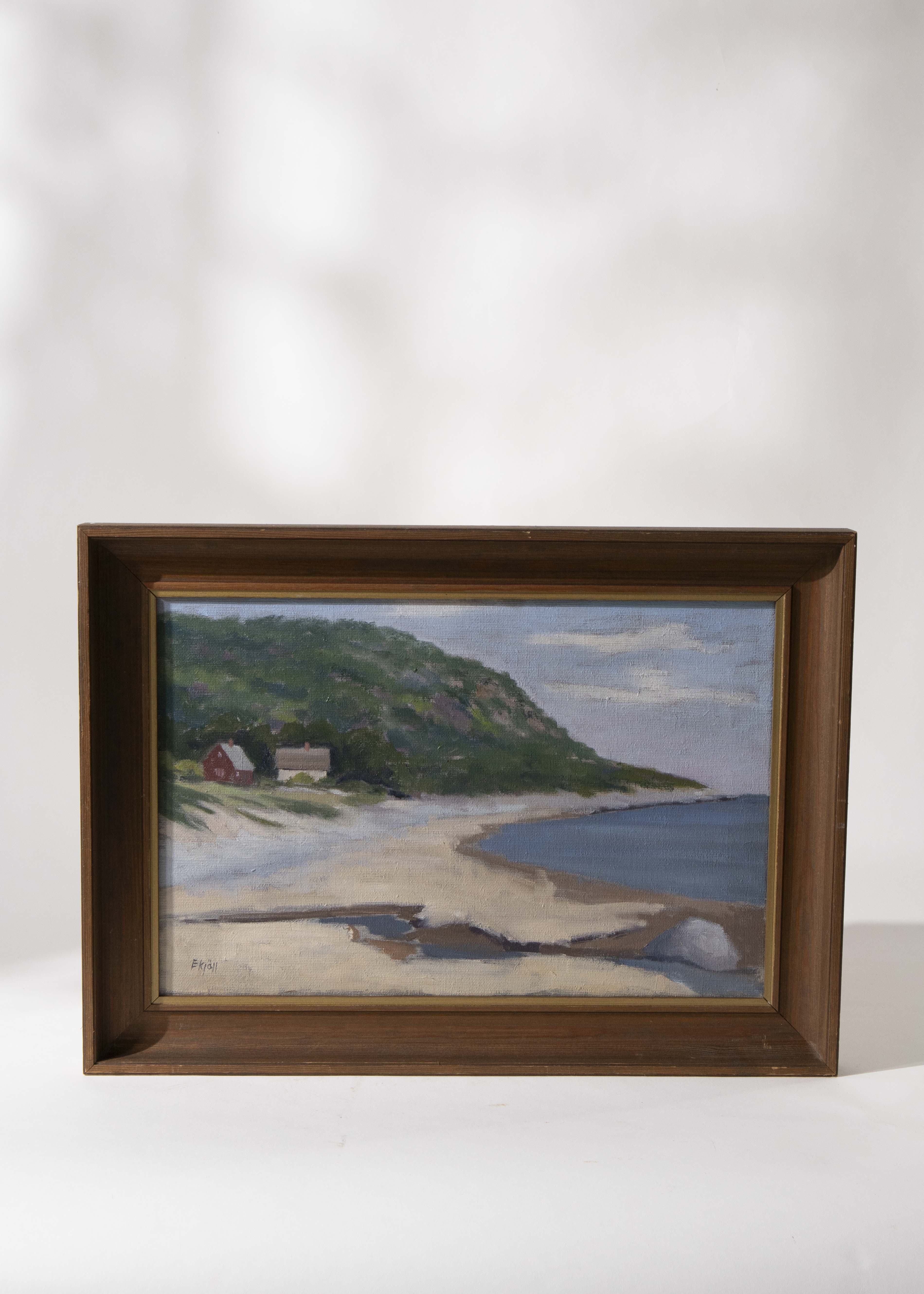 Oljemålning Strand