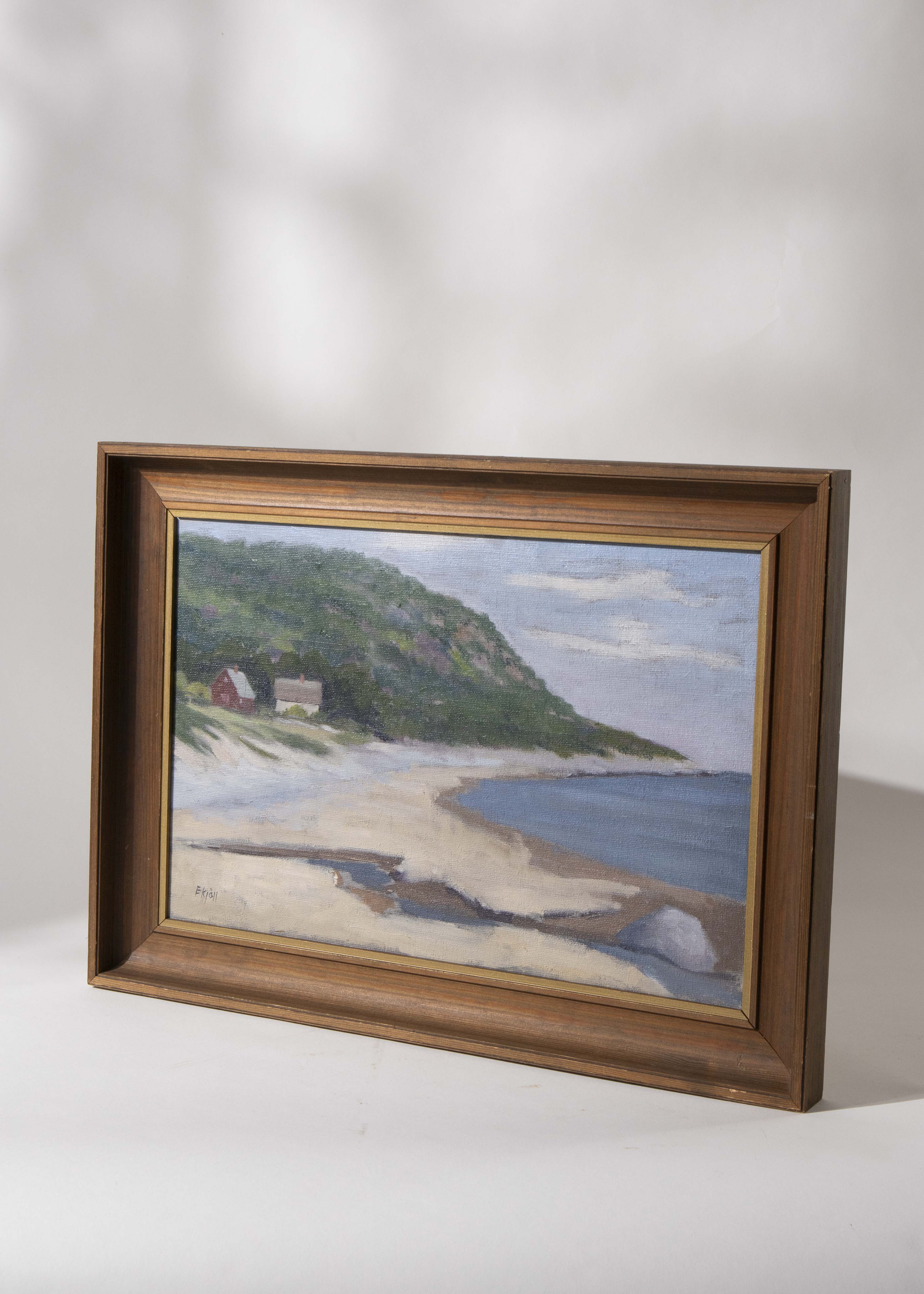 Oljemålning Strand