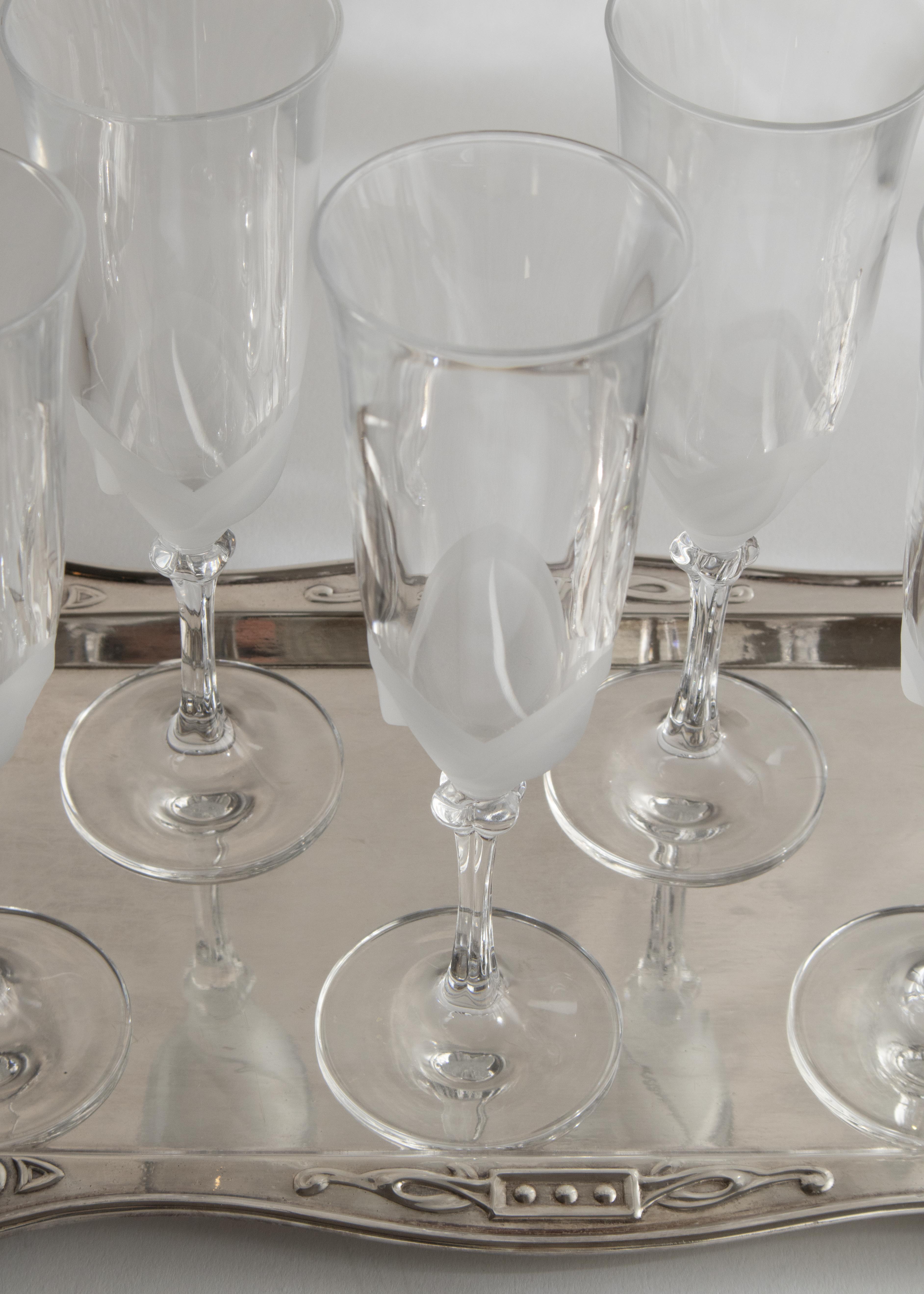 Champagneglas J.G. Durand France (6)