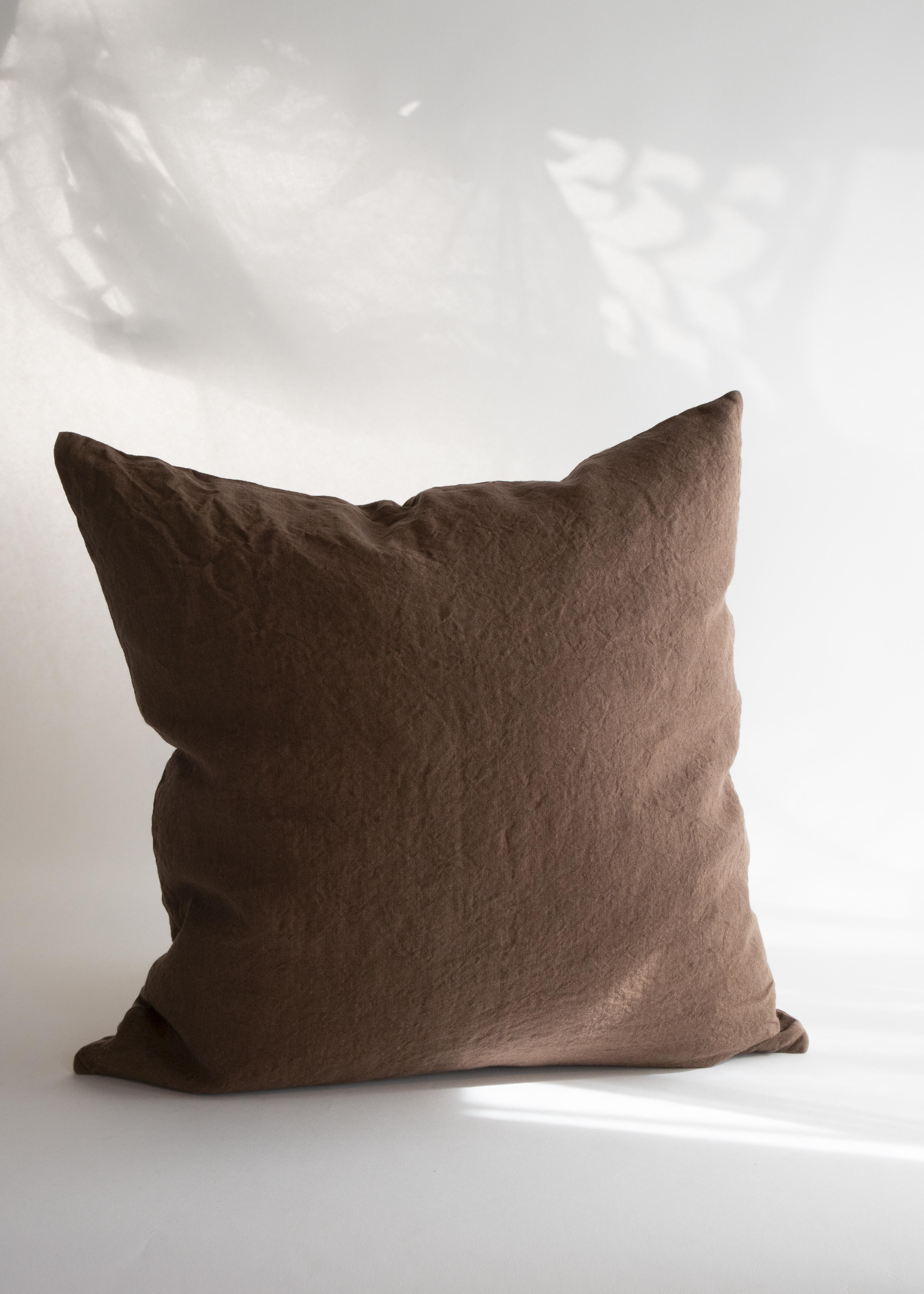 Linnekudde 55x55 Brown