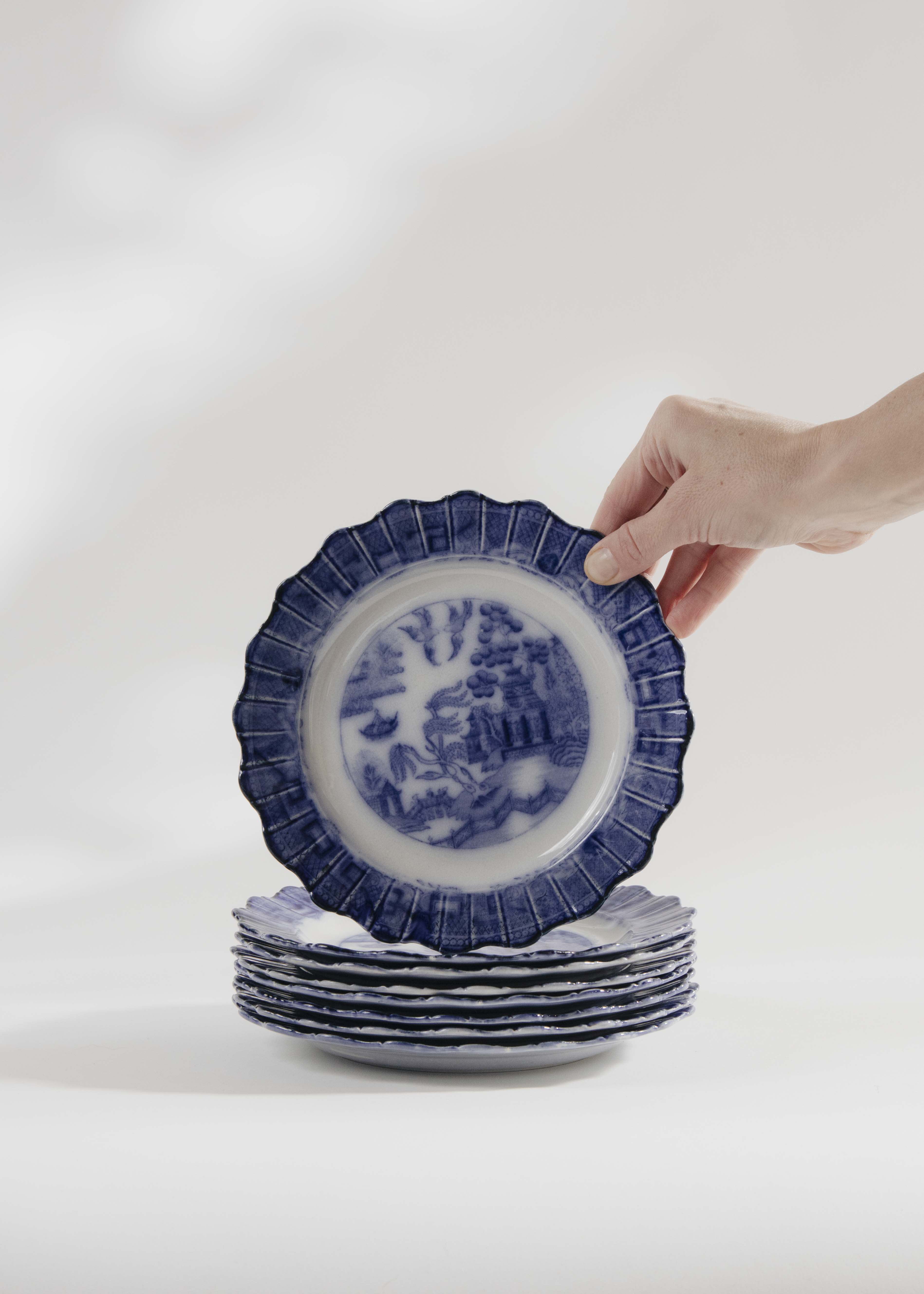 Assiett Rörstrand Willow (8)