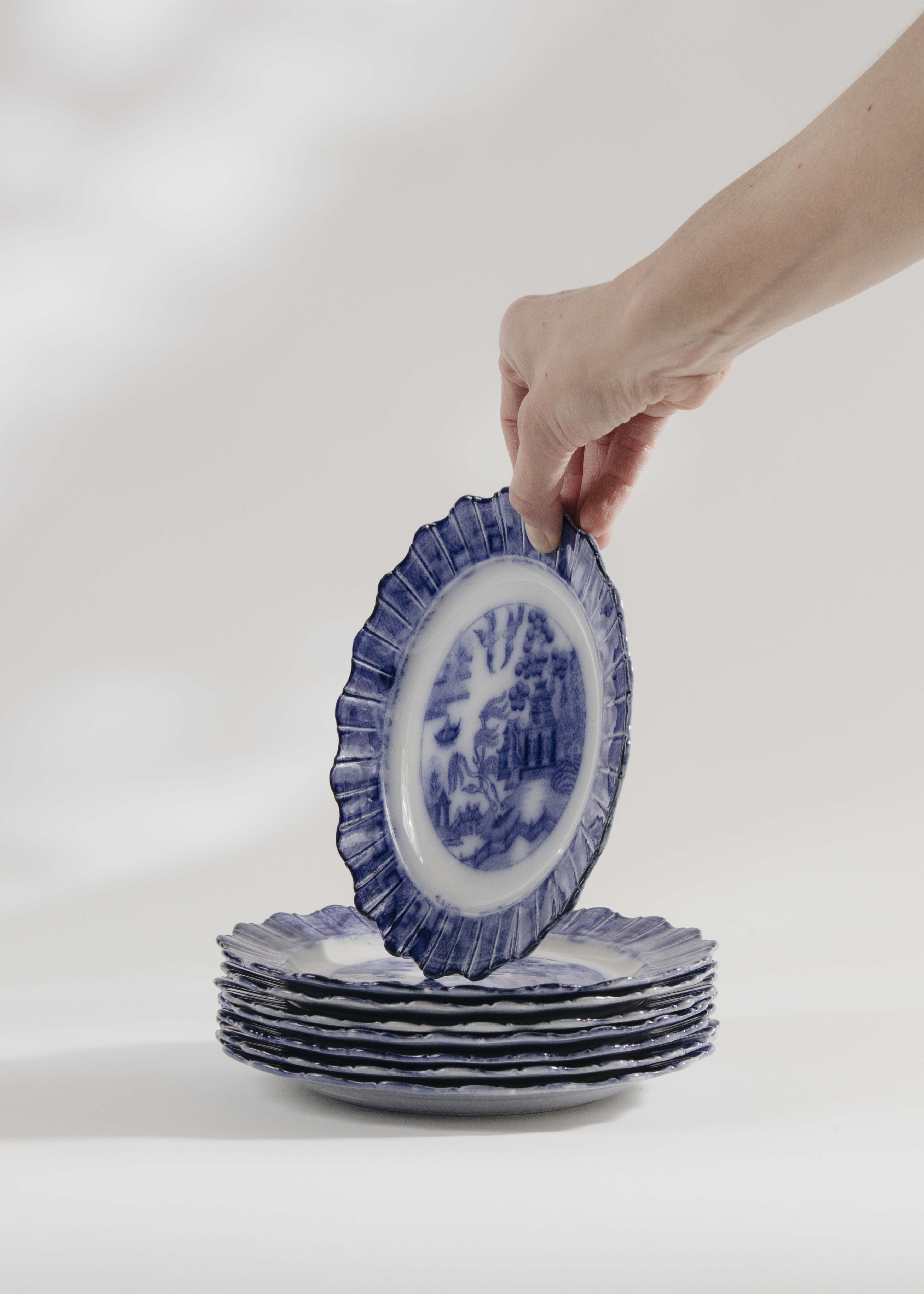 Assiett Rörstrand Willow (8)