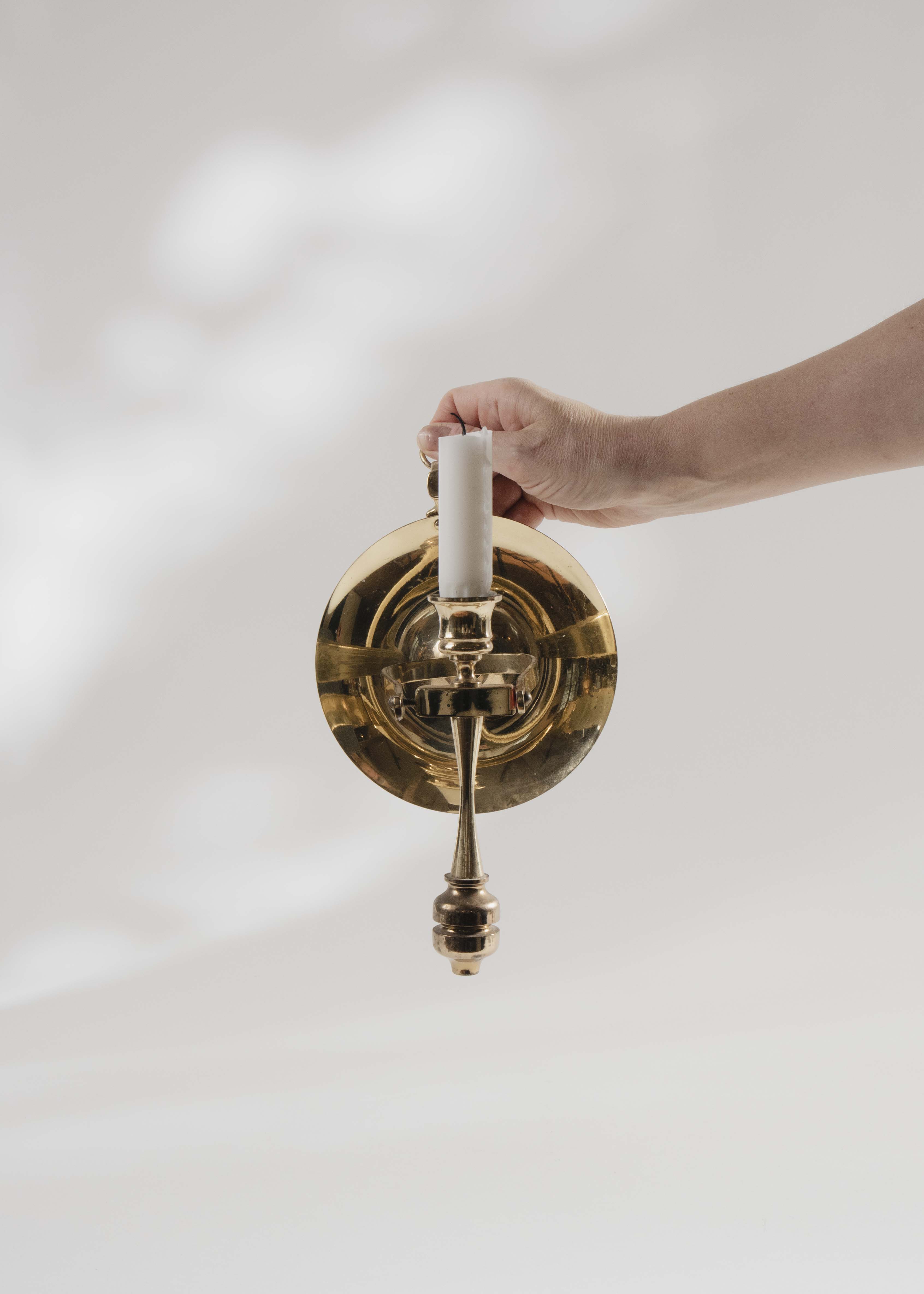 Nattljusstake mässing