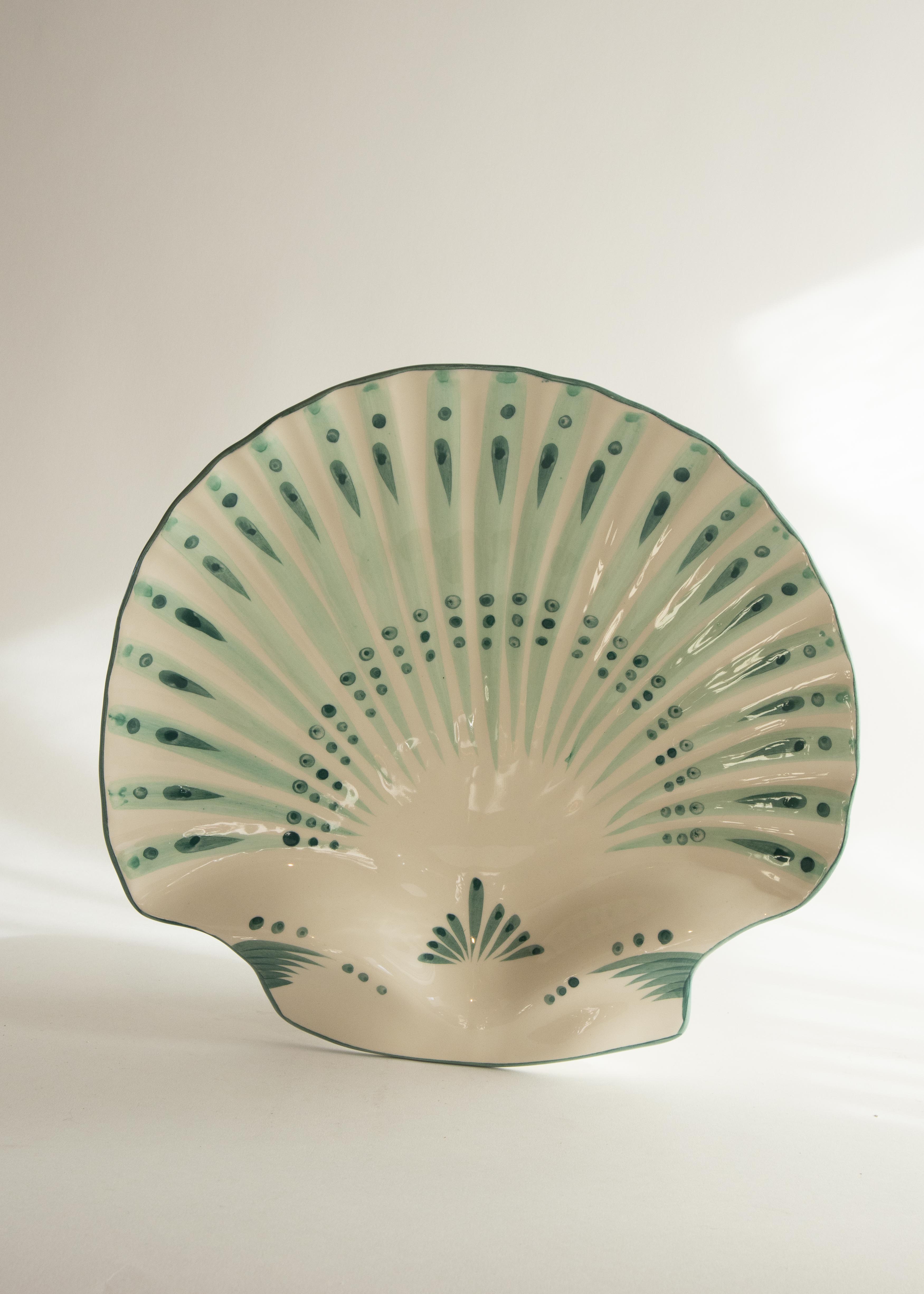 Serveringsfat Shell Verde