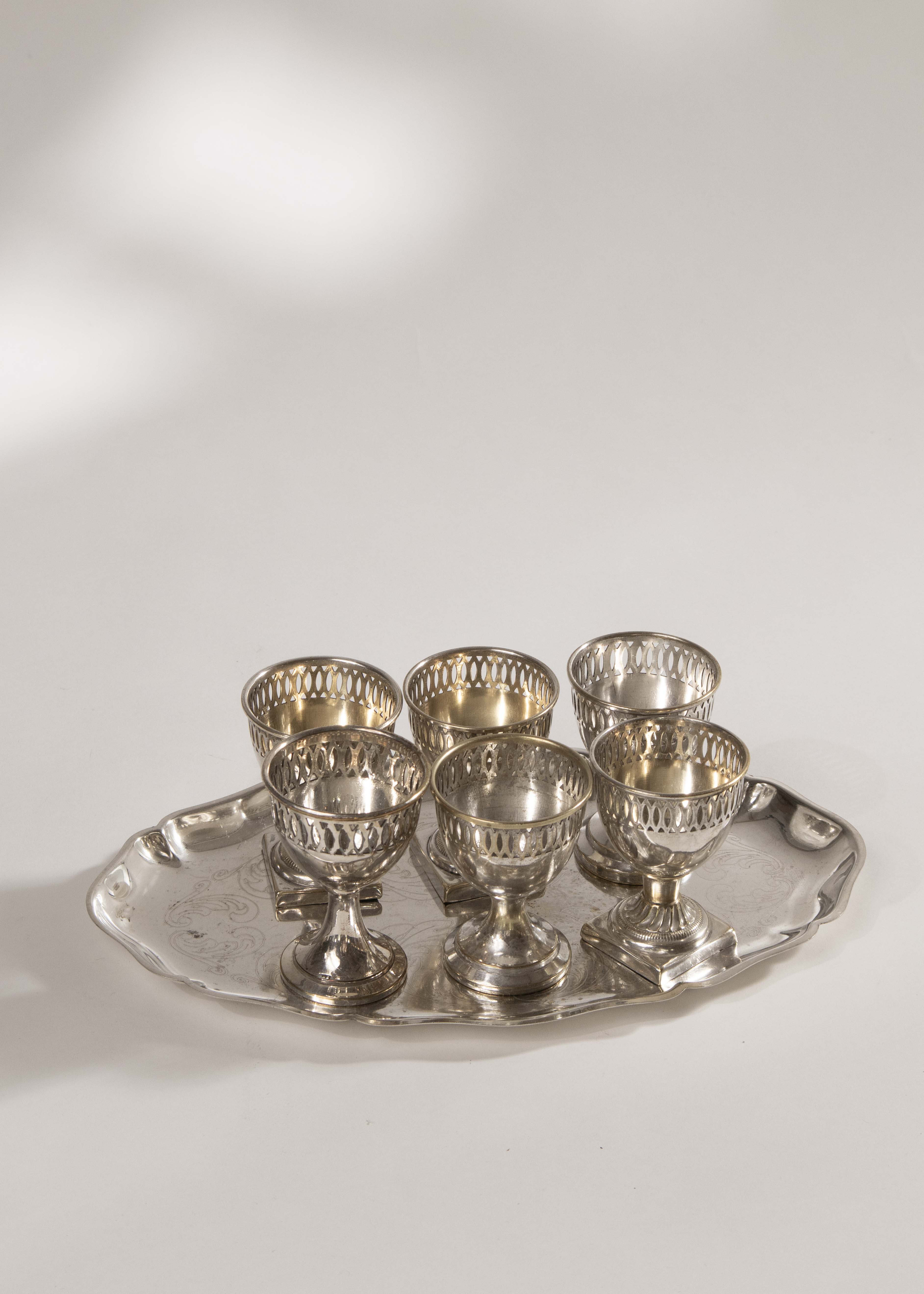 Äggkoppar nysilver (6)