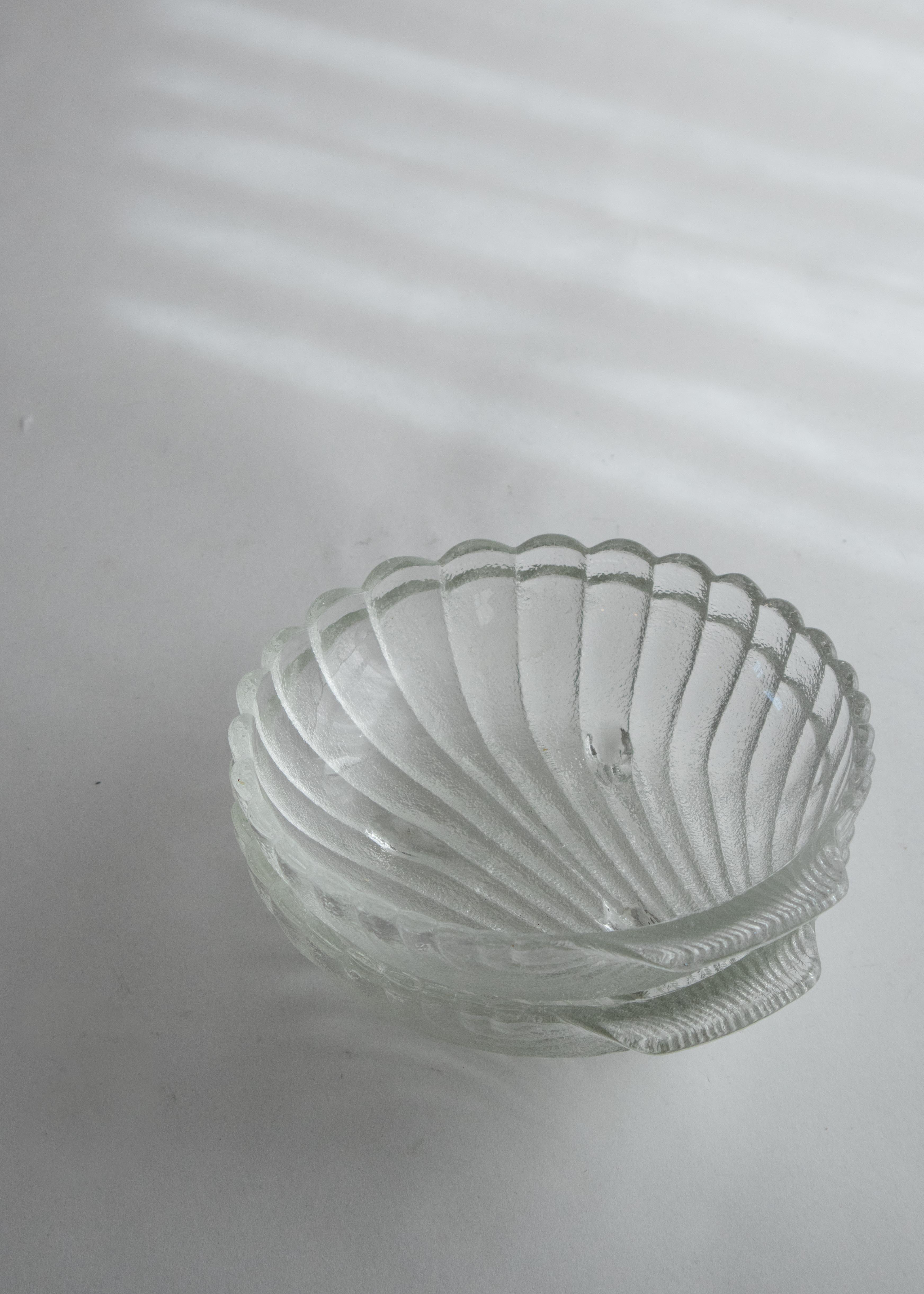 Scallop Bowl Pressed Glass