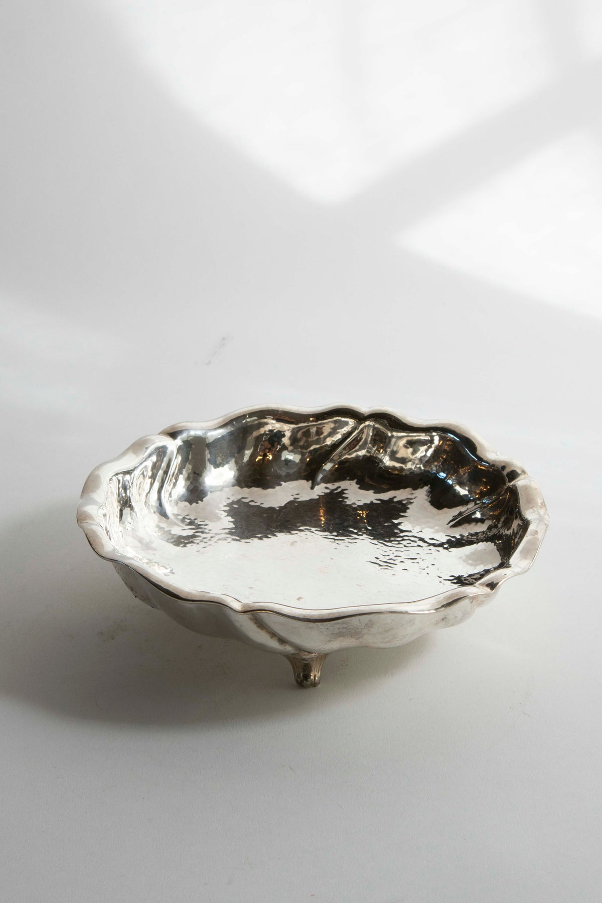 Skål nysilver hamrad