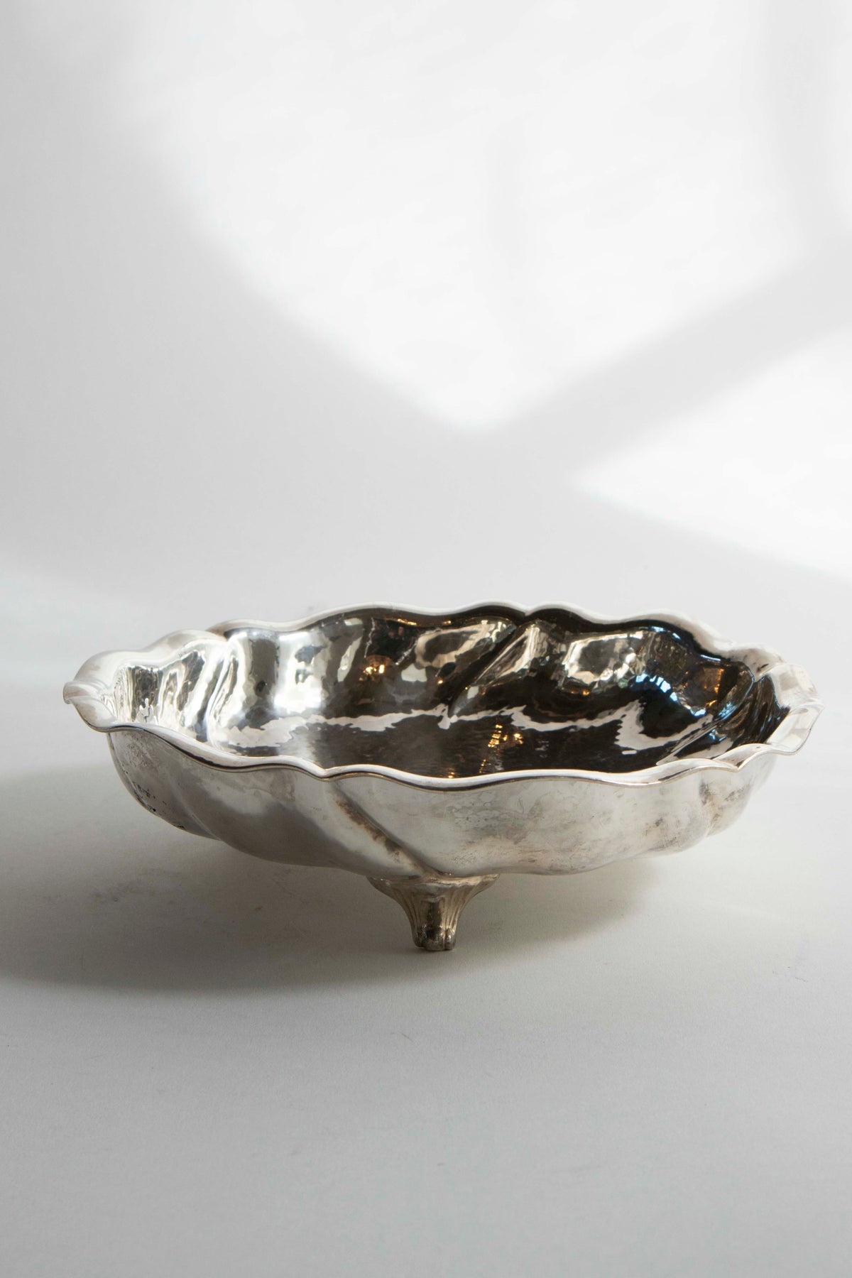 Skål nysilver hamrad