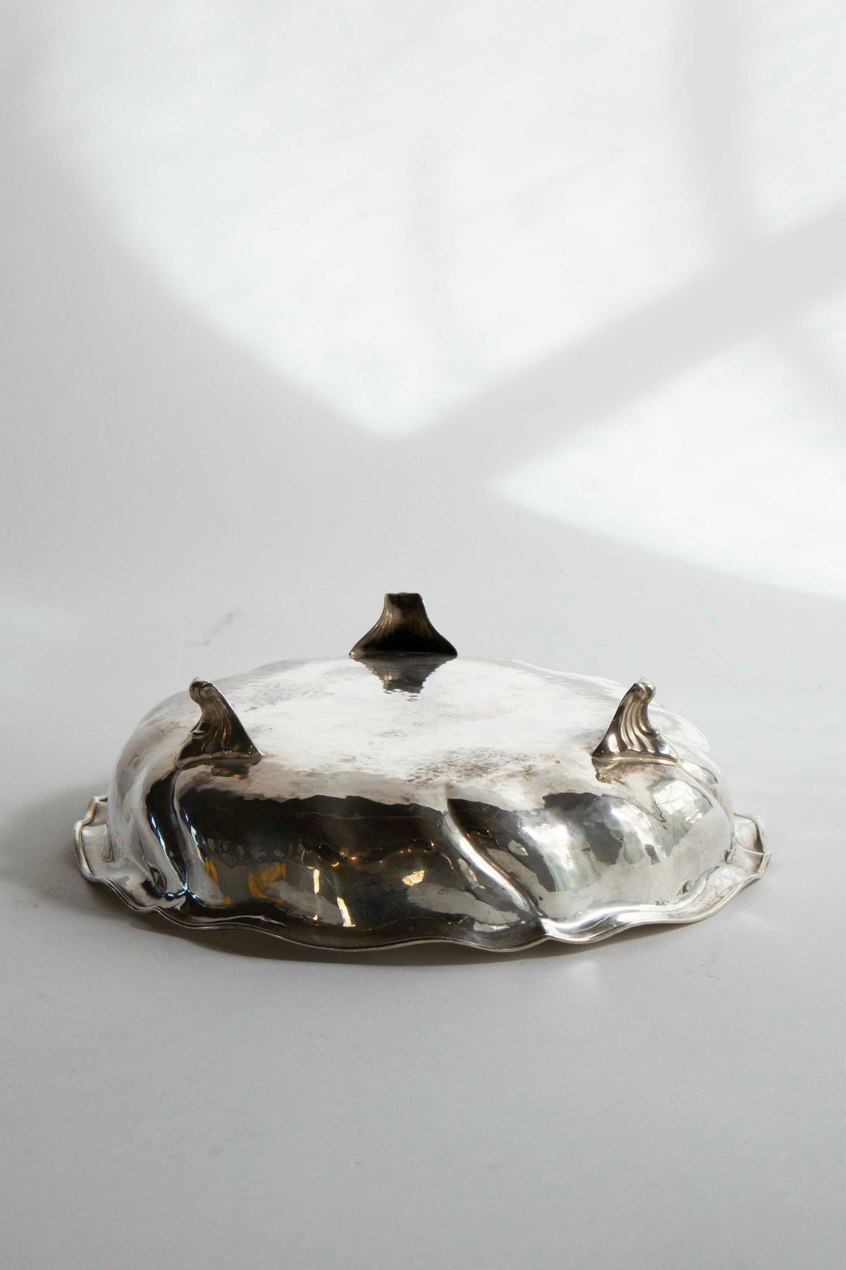 Skål nysilver hamrad