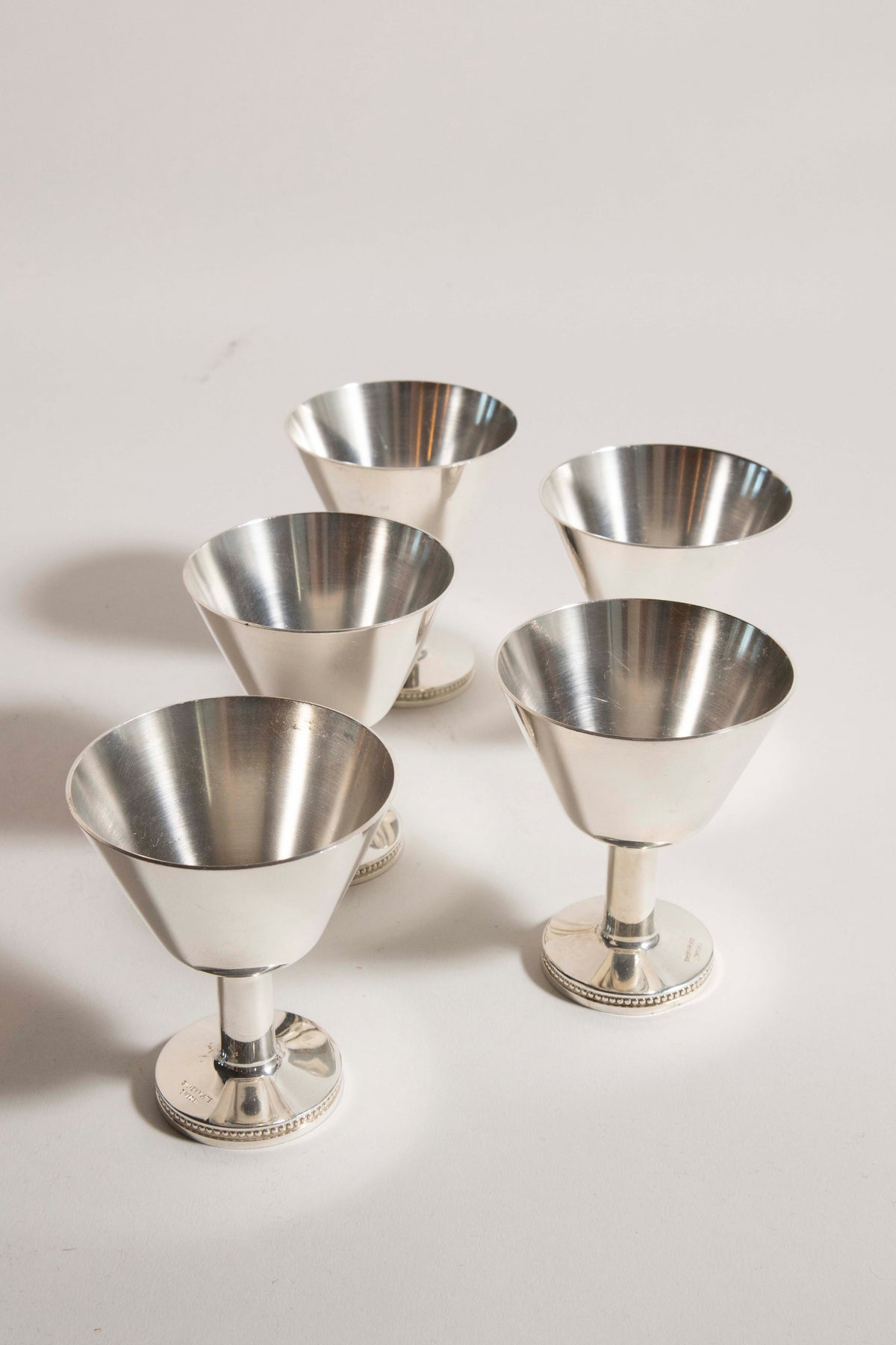 Dessertbägare nysilver (5)